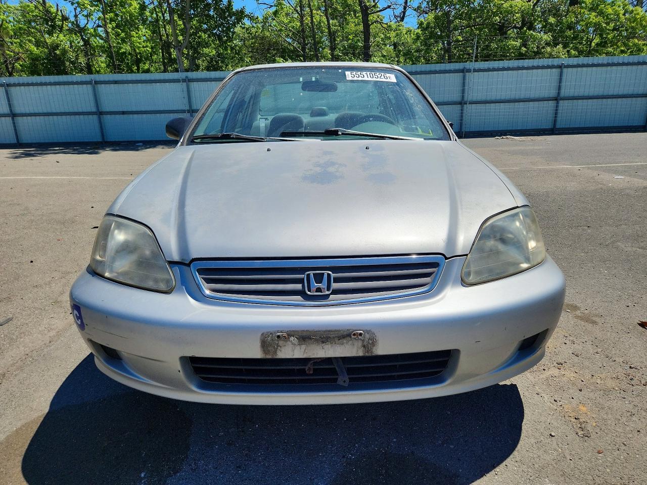 1999 Honda Civic Base Silver vin: 2HGEJ6612XH541029
