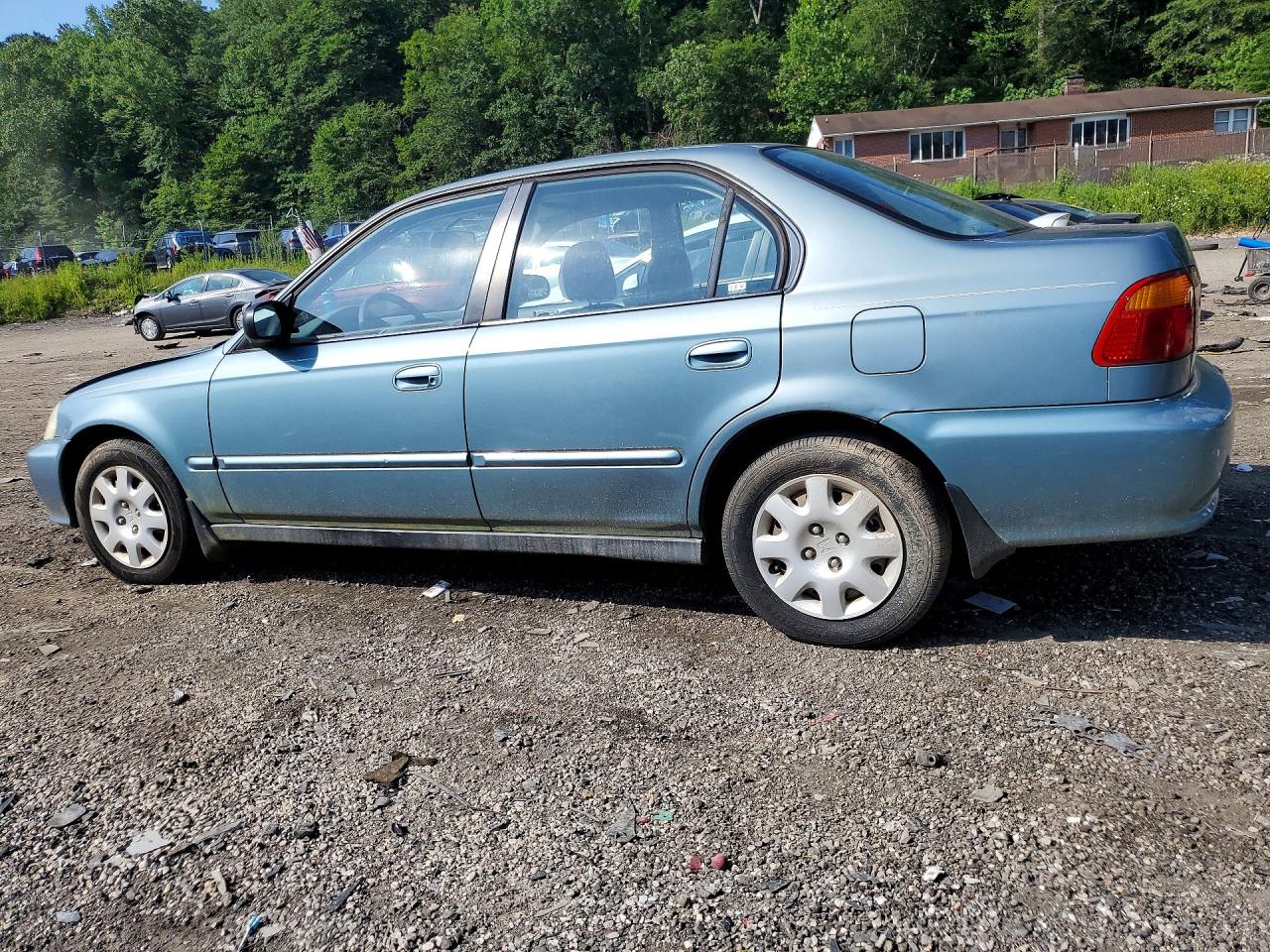 2000 Honda Civic Base Turquoise vin: 2HGEJ6612YH557085