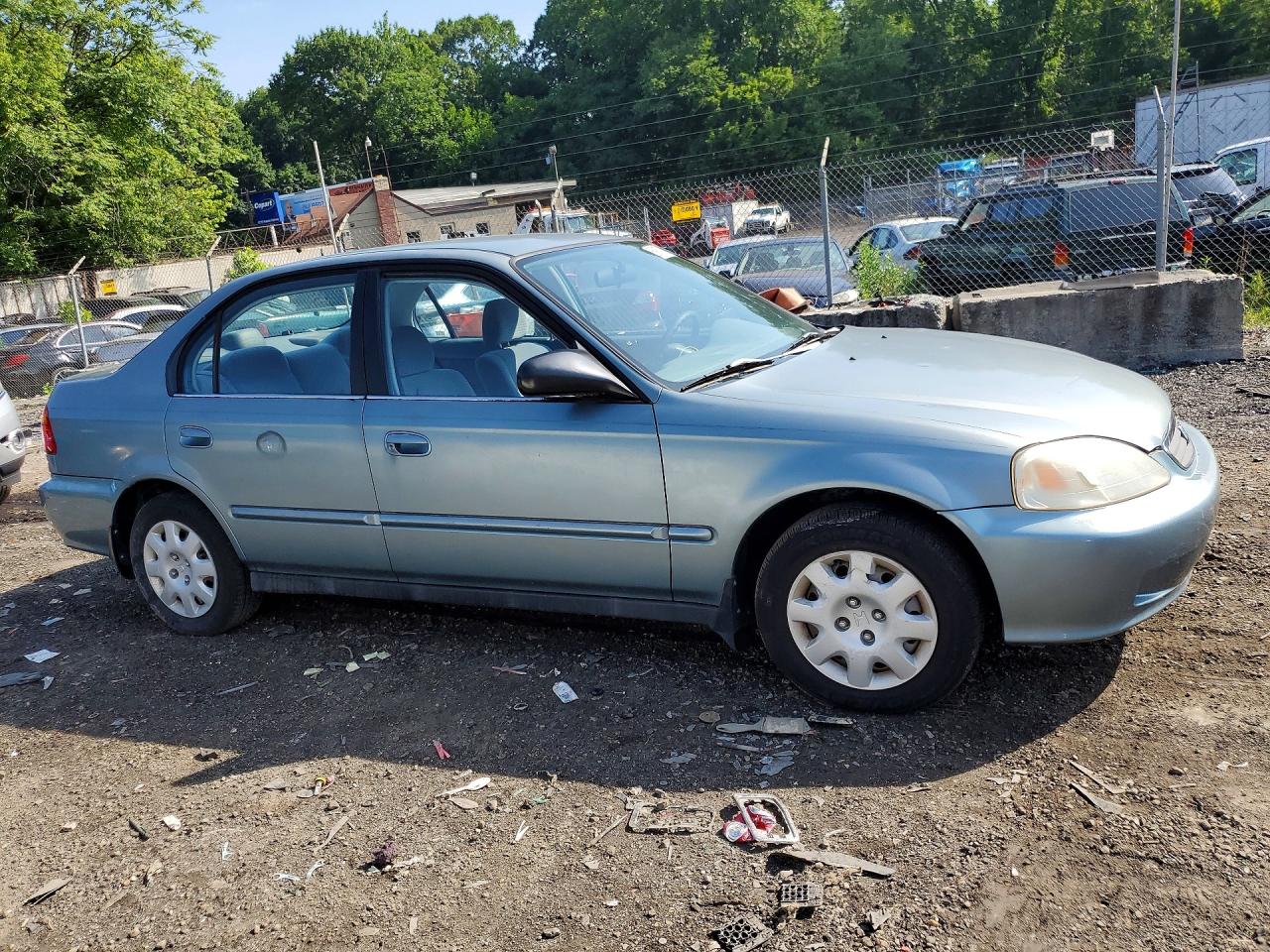 2000 Honda Civic Base Turquoise vin: 2HGEJ6612YH557085
