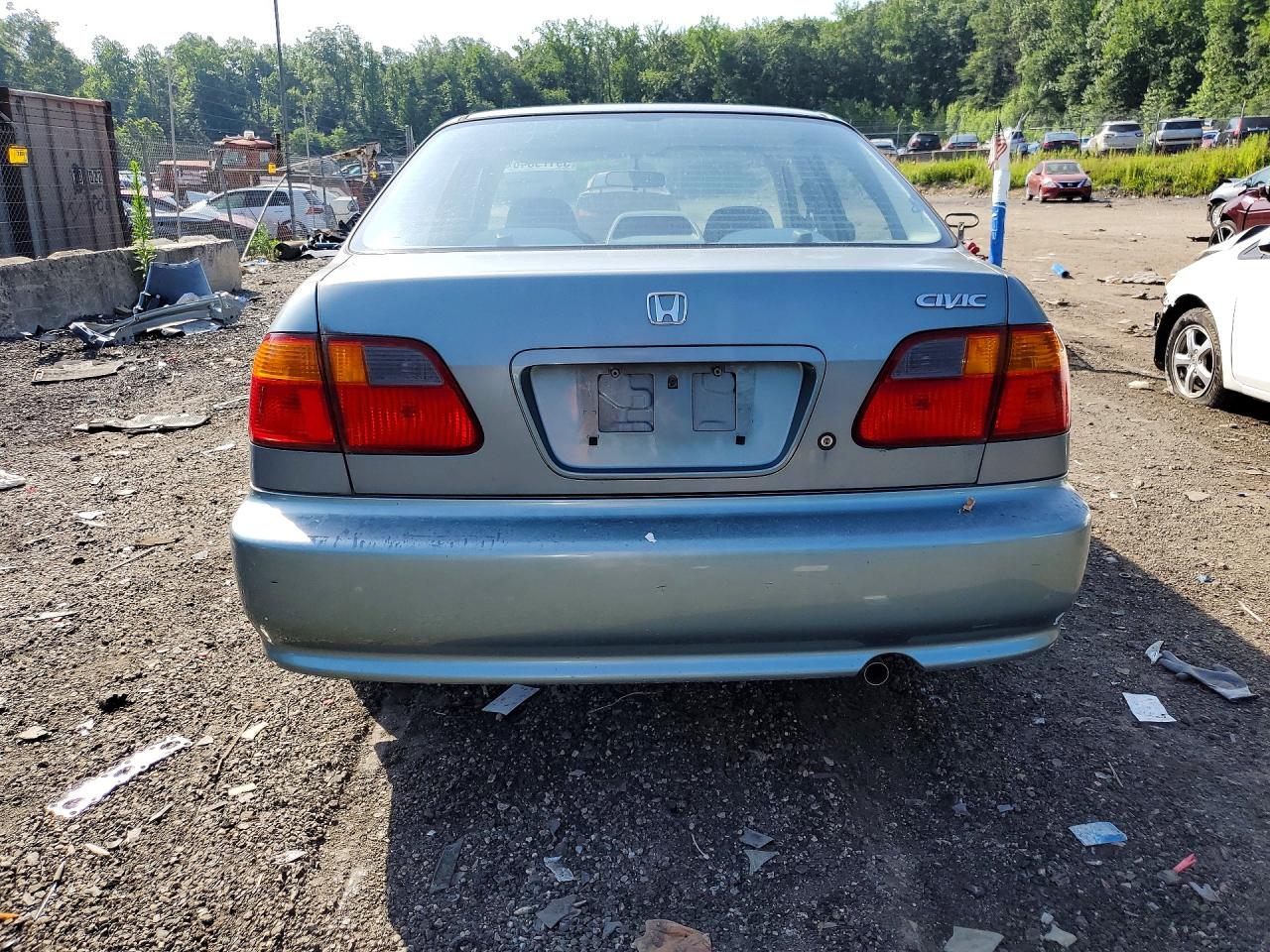 2000 Honda Civic Base Turquoise vin: 2HGEJ6612YH557085