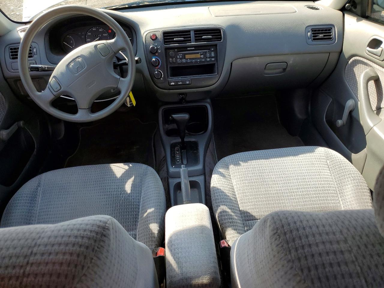 2000 Honda Civic Base Turquoise vin: 2HGEJ6612YH557085