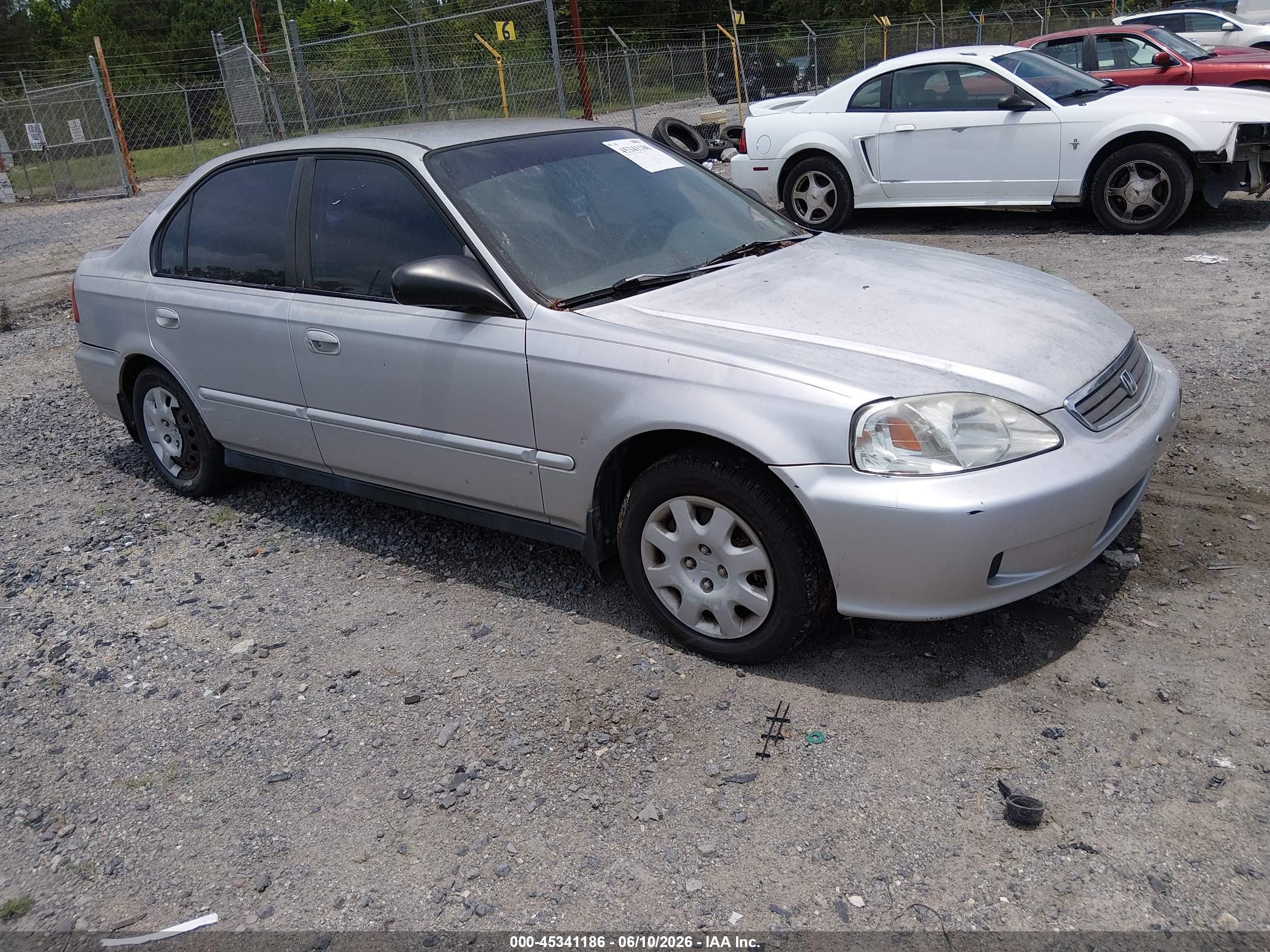 2000 Honda Civic Value Package Серебряный vin: 2HGEJ6612YH579233