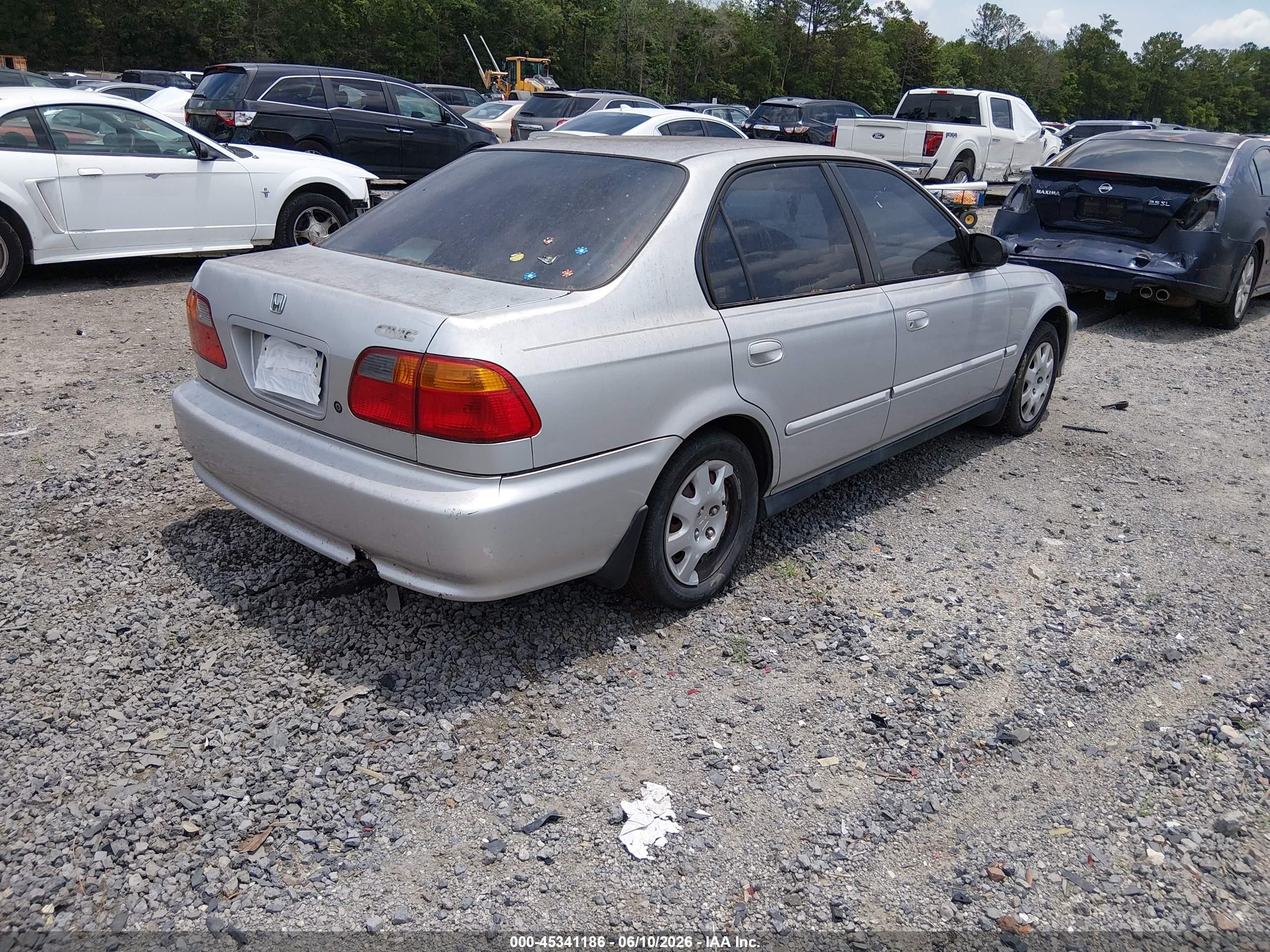 2000 Honda Civic Value Package Silver vin: 2HGEJ6612YH579233