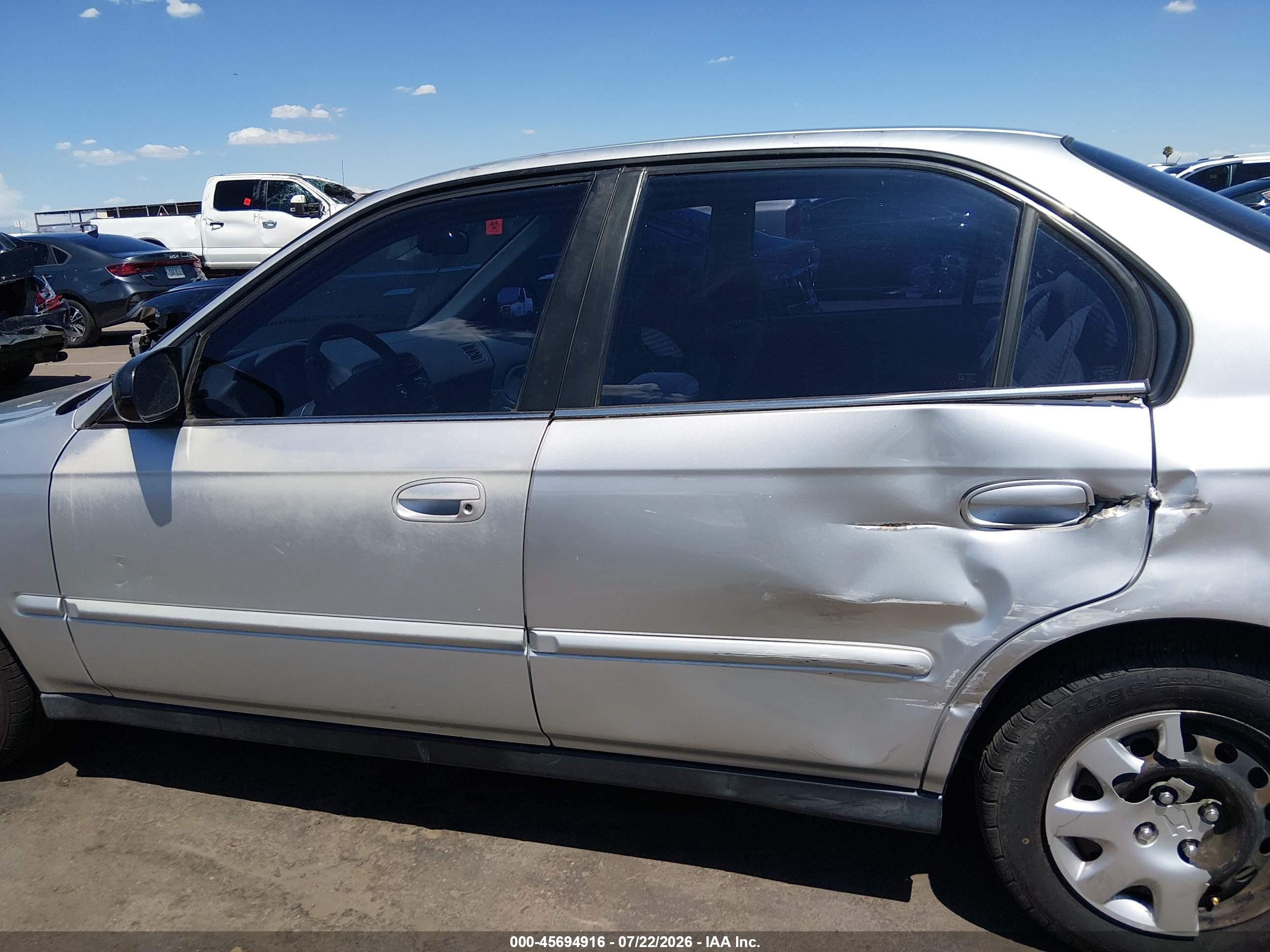 2000 Honda Civic Value Package Серебряный vin: 2HGEJ6612YH597425