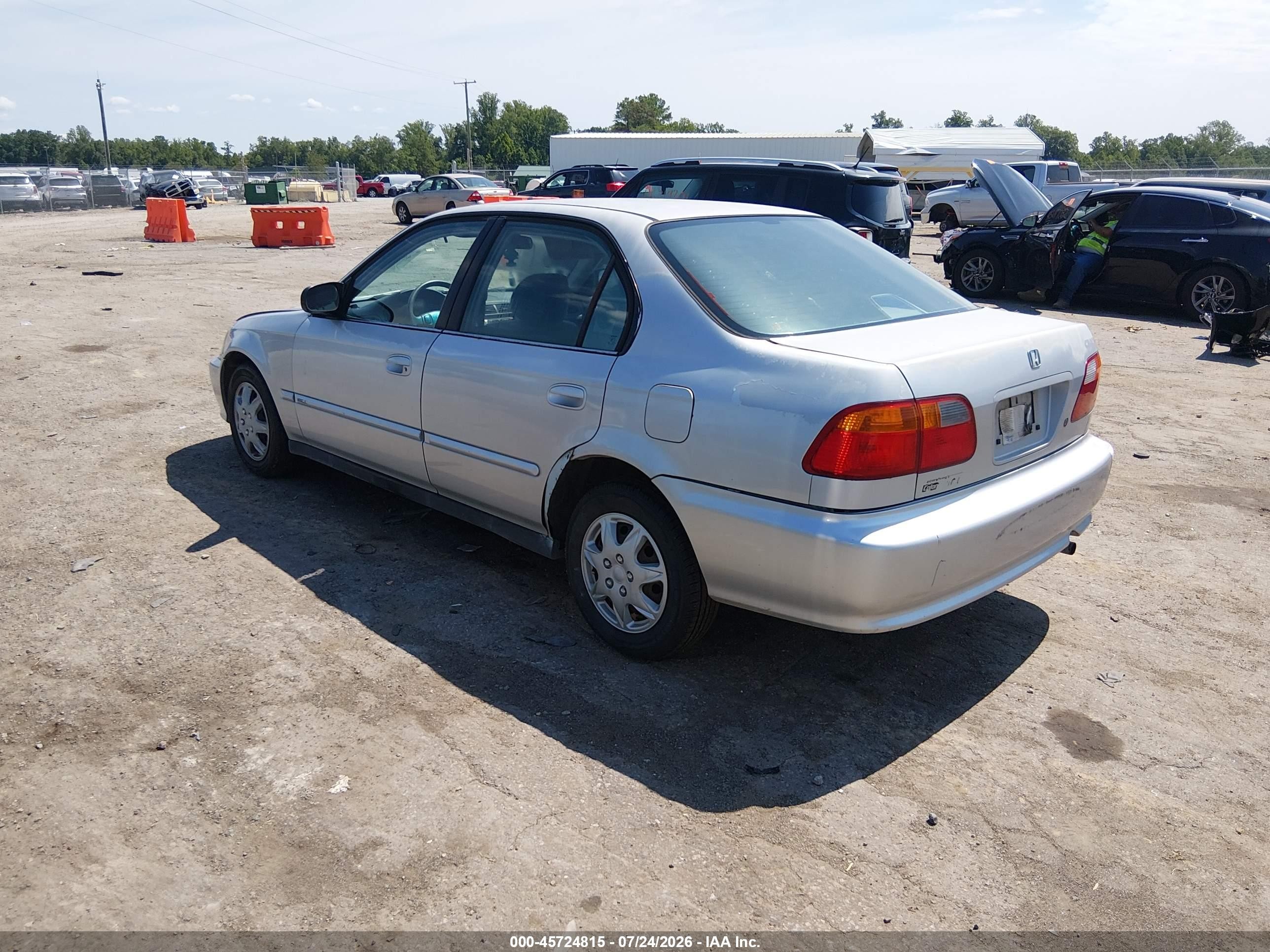 2000 Honda Civic Value Package Silver vin: 2HGEJ6614YH534147