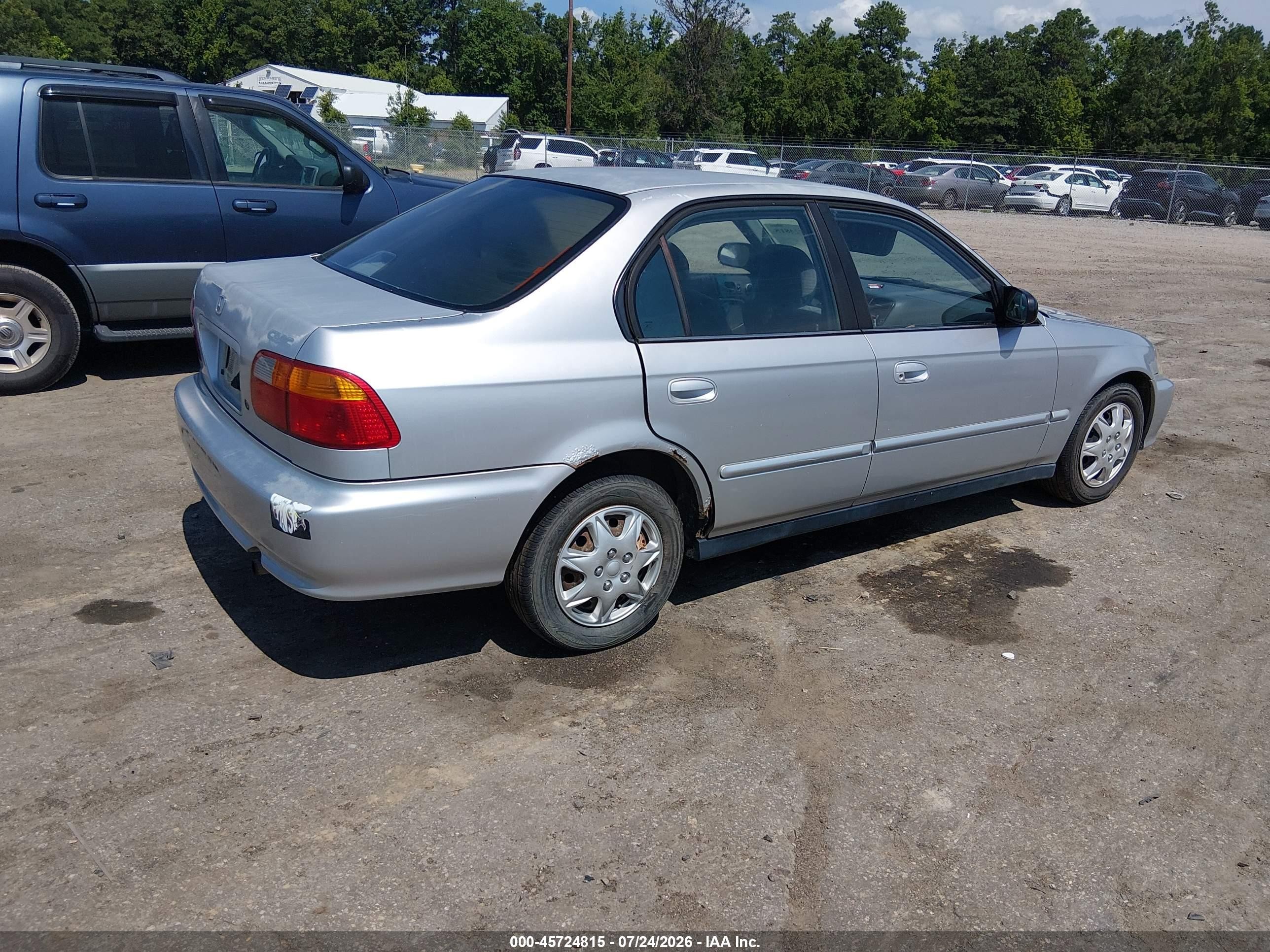 2000 Honda Civic Value Package Silver vin: 2HGEJ6614YH534147
