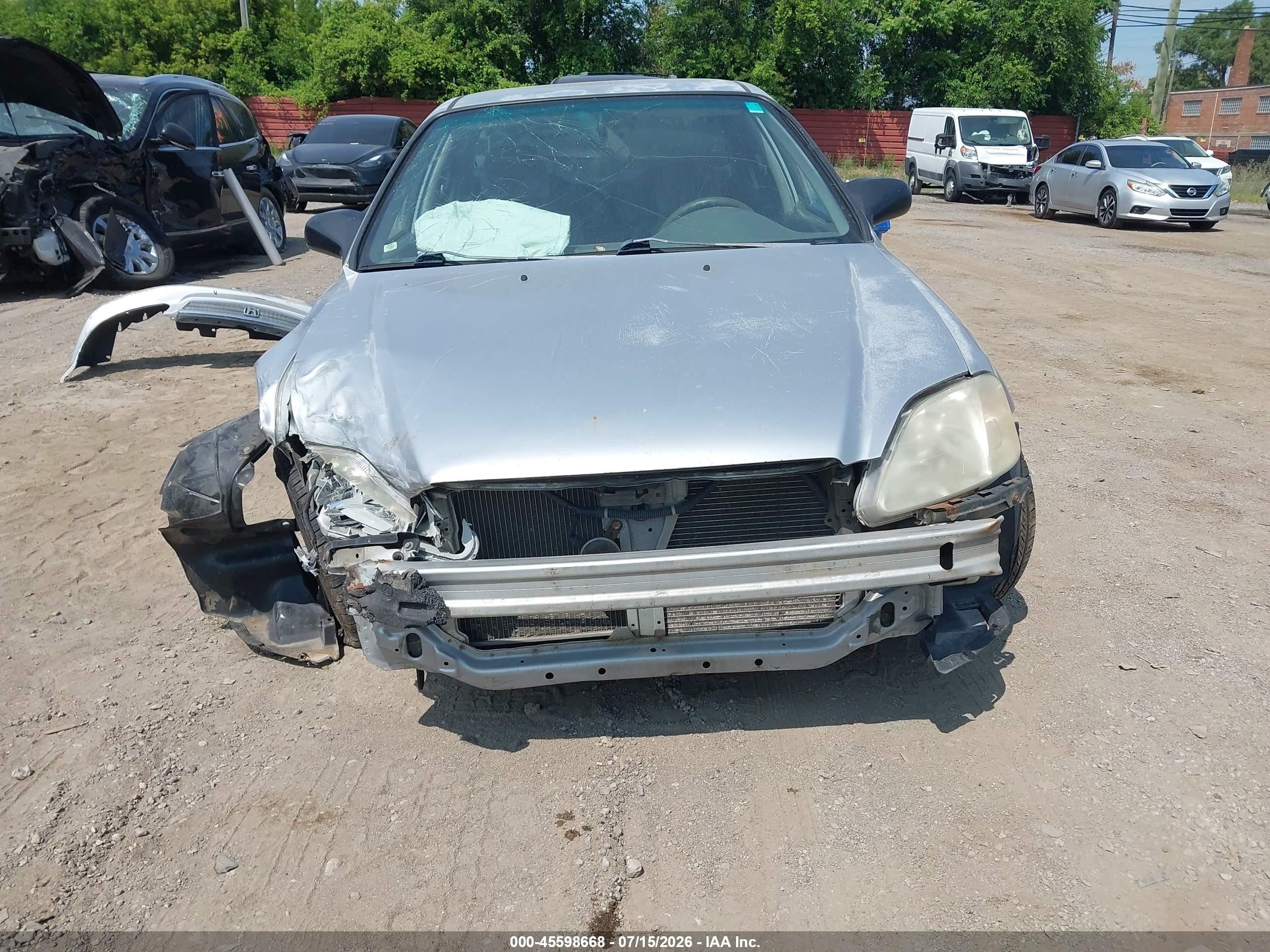 2000 Honda Civic Value Package Silver vin: 2HGEJ6614YH550008