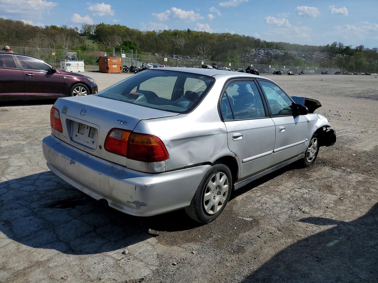 1999 Honda Civic Серый vin: 2HGEJ6615XH563252