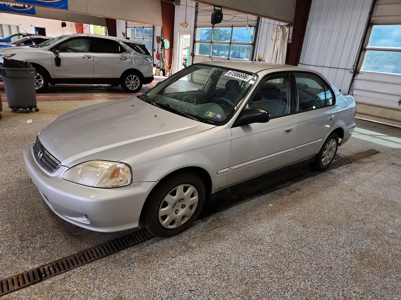 2000 Honda Civic Base Silver vin: 2HGEJ6615YH574530