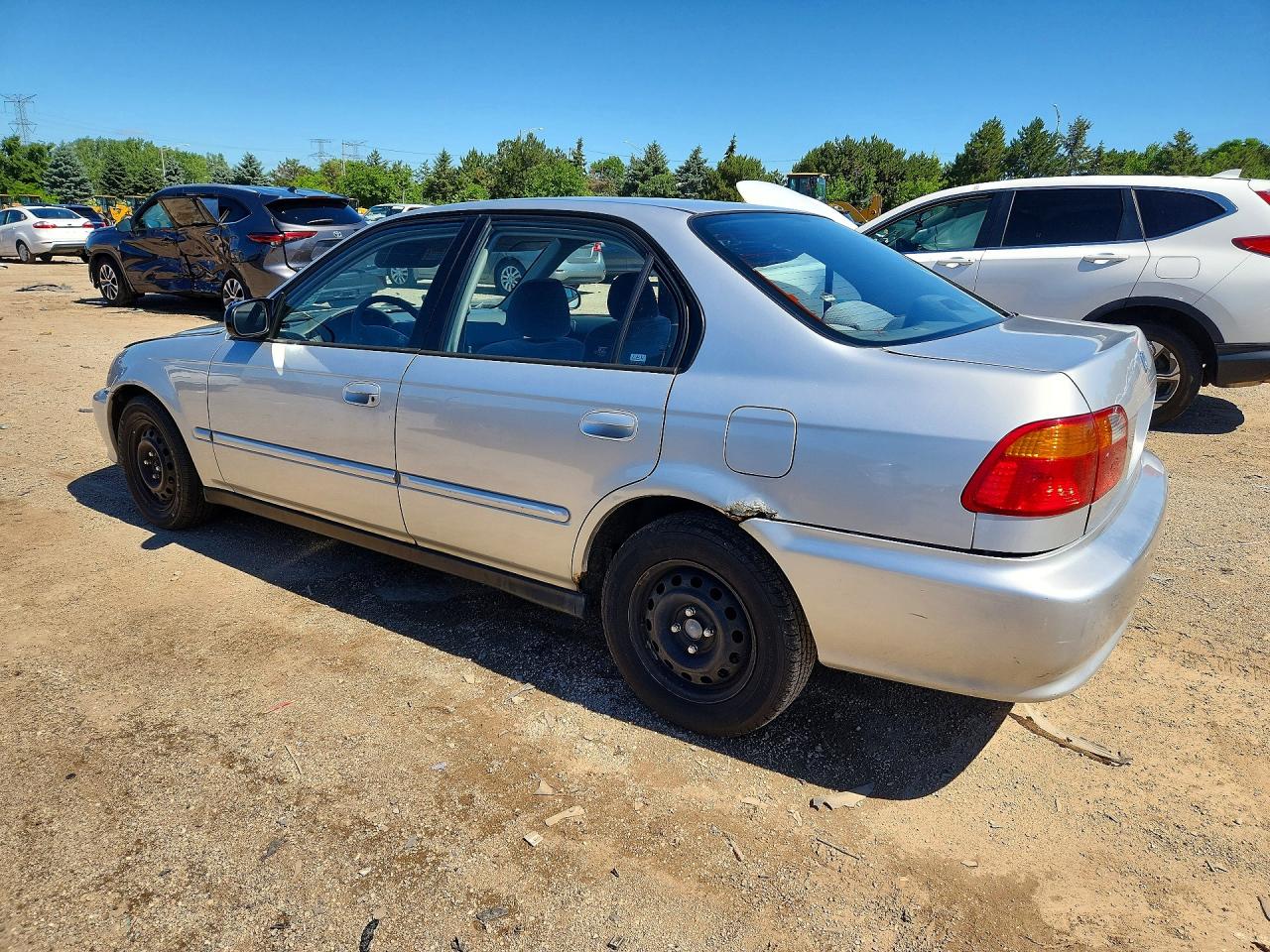 1999 Honda Civic Base Silver vin: 2HGEJ6616XH586796