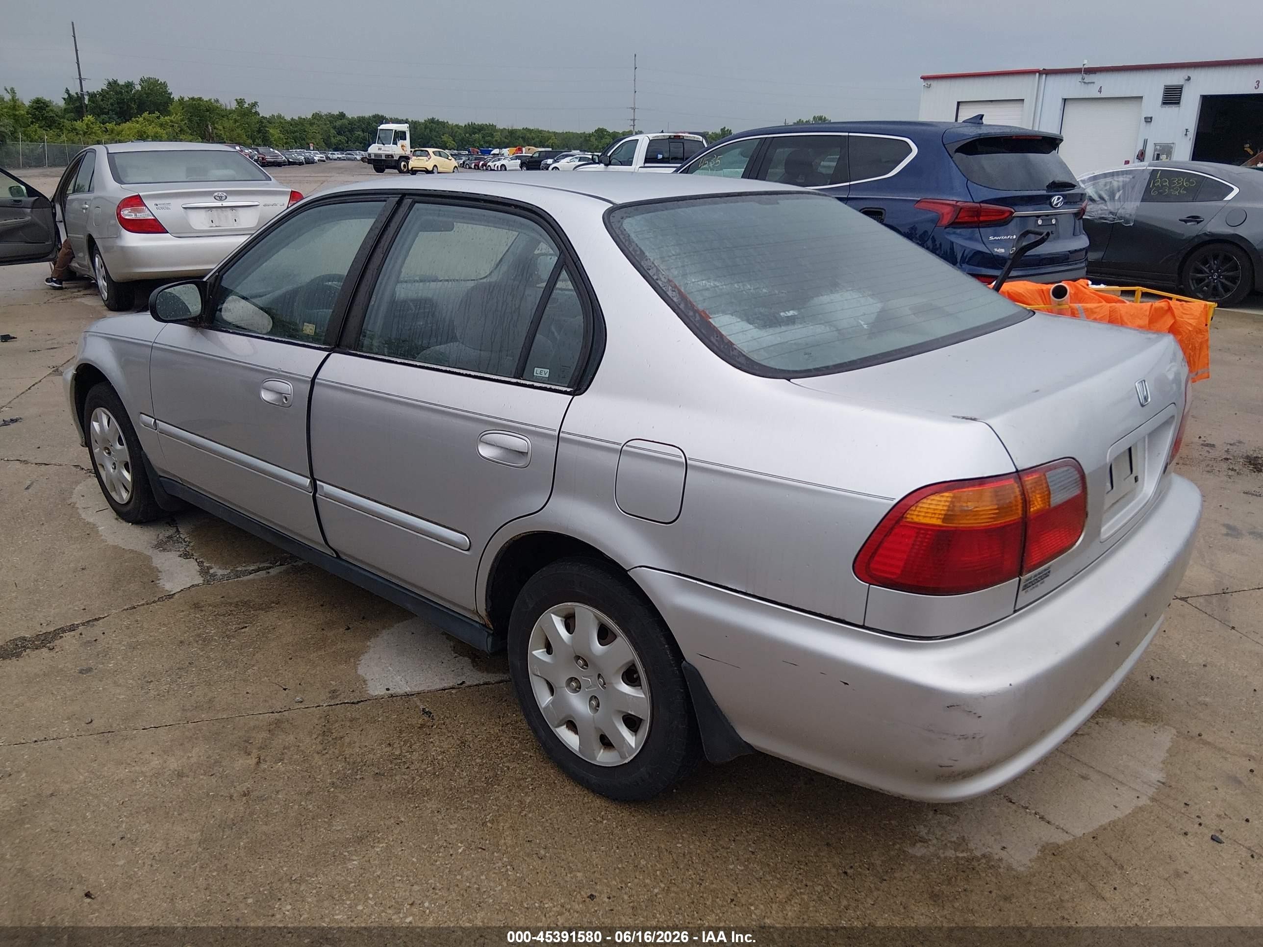1999 Honda Civic Value Package Gray vin: 2HGEJ6617XH513601
