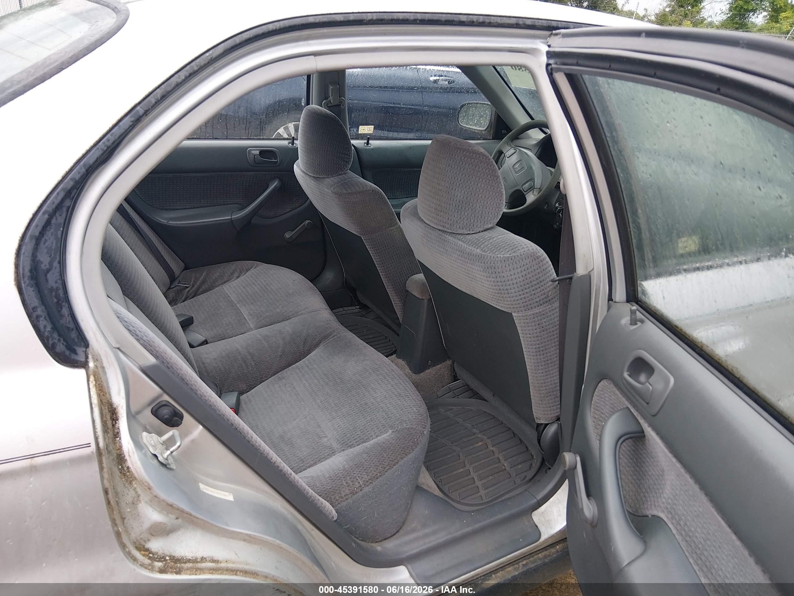 1999 Honda Civic Value Package Gray vin: 2HGEJ6617XH513601