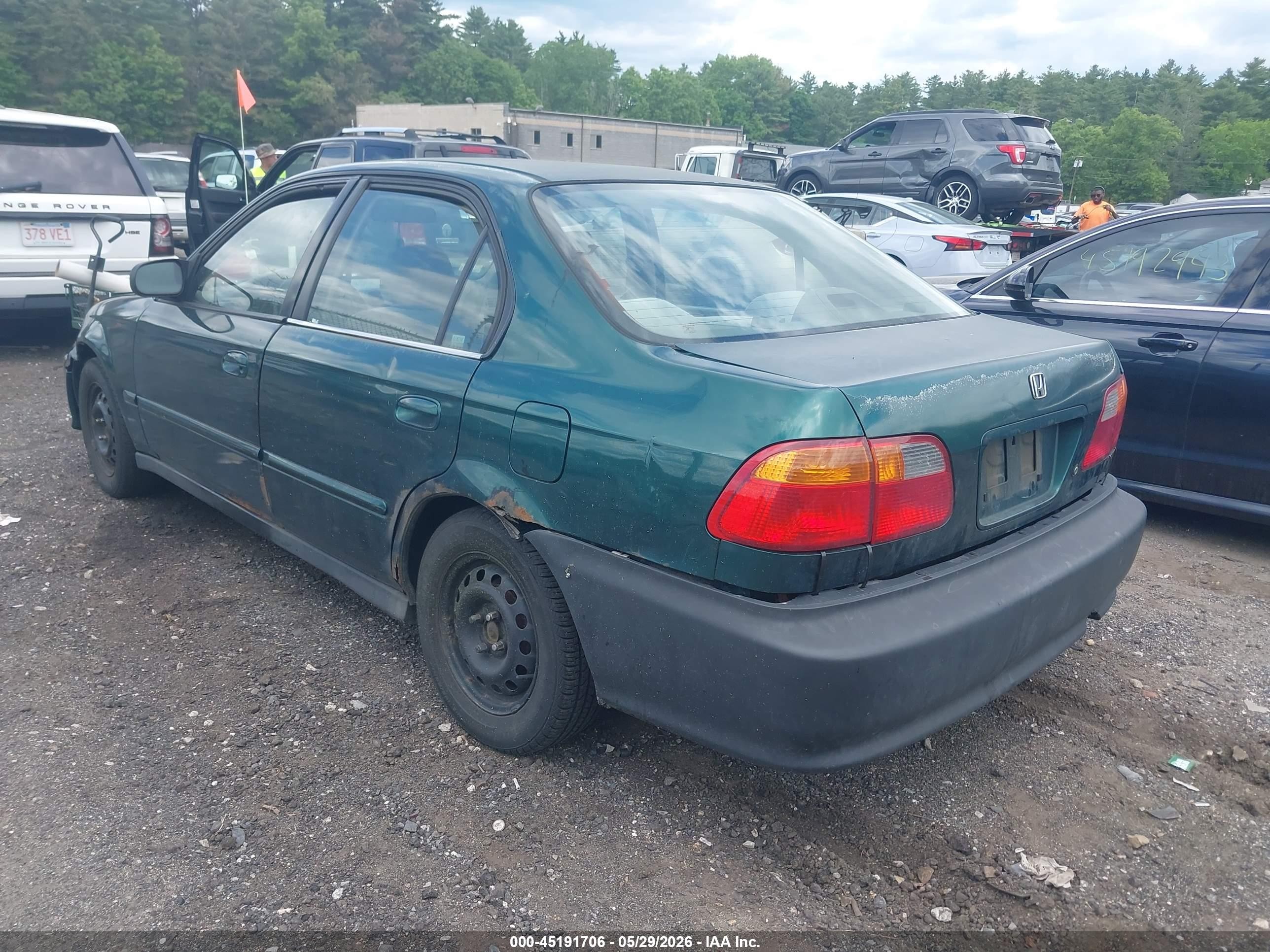 2000 Honda Civic Value Package Green vin: 2HGEJ6617YH527337