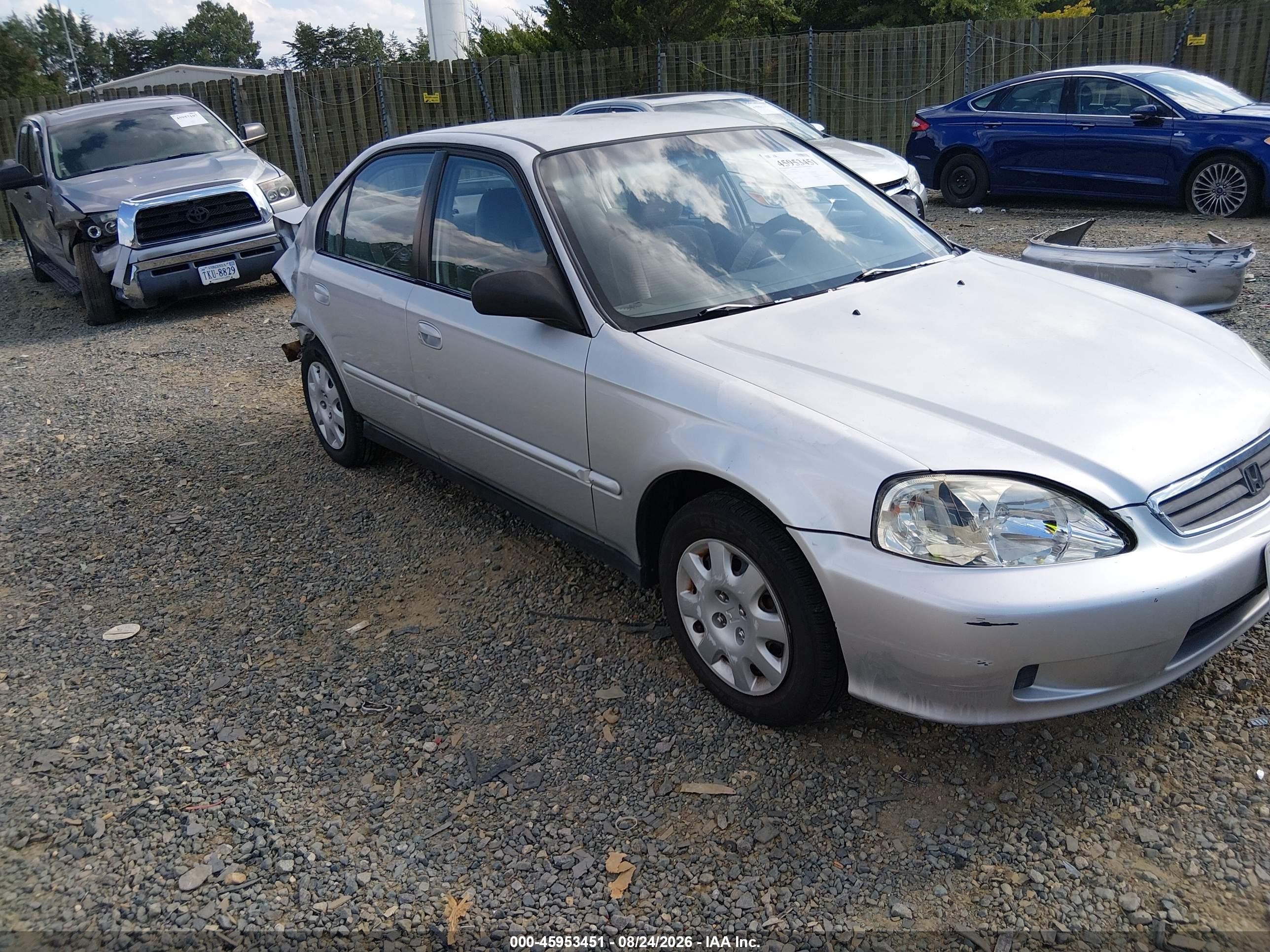 2000 Honda Civic Value Package Серый vin: 2HGEJ6618YH549539