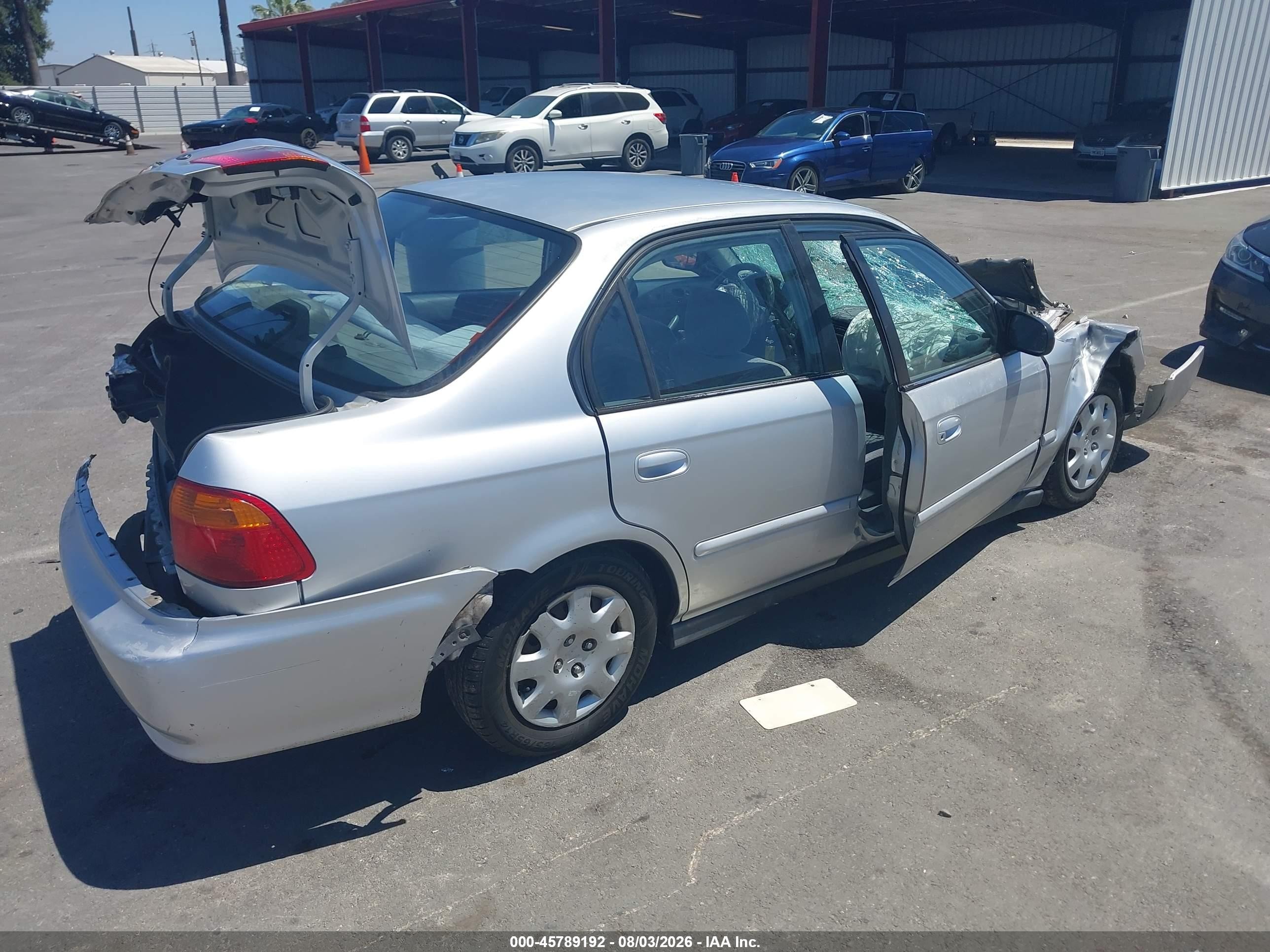 2000 Honda Civic Value Package Серебряный vin: 2HGEJ6618YH565689