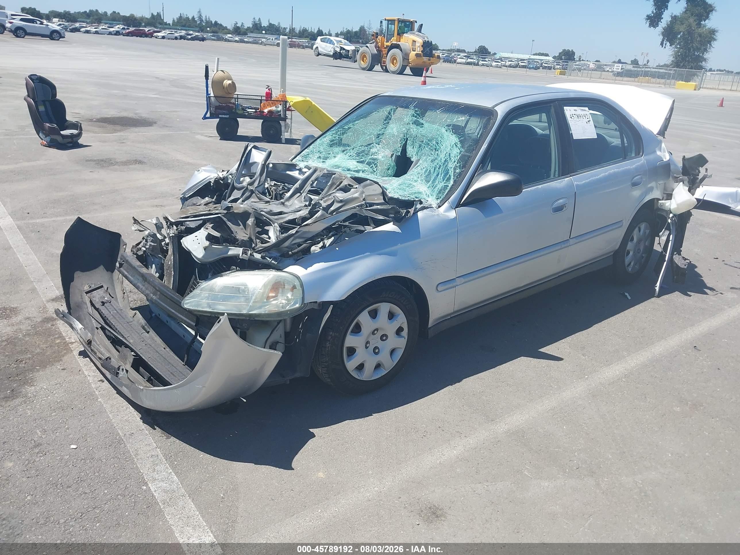 2000 Honda Civic Value Package Серебряный vin: 2HGEJ6618YH565689
