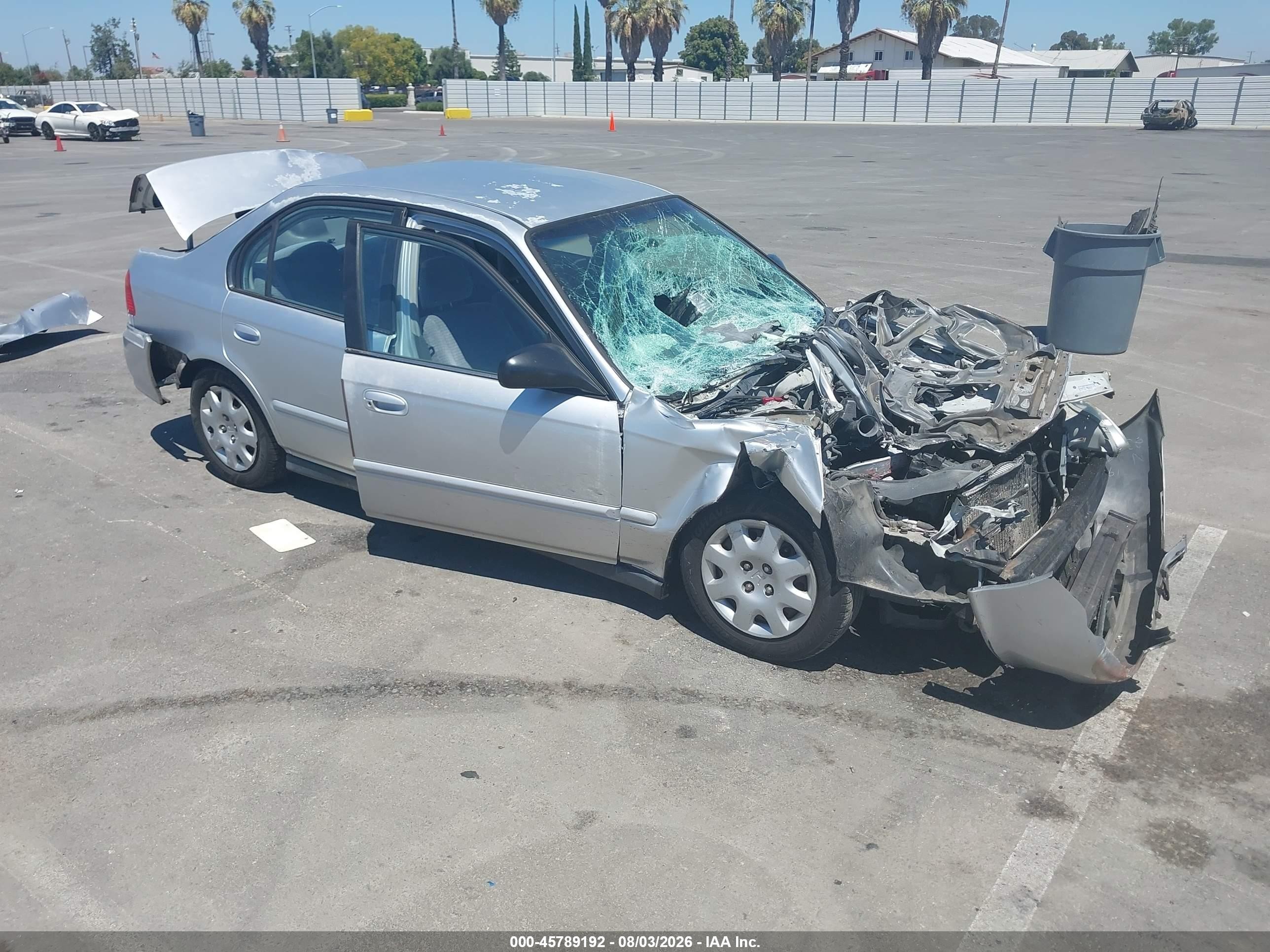 2000 Honda Civic Value Package Серебряный vin: 2HGEJ6618YH565689