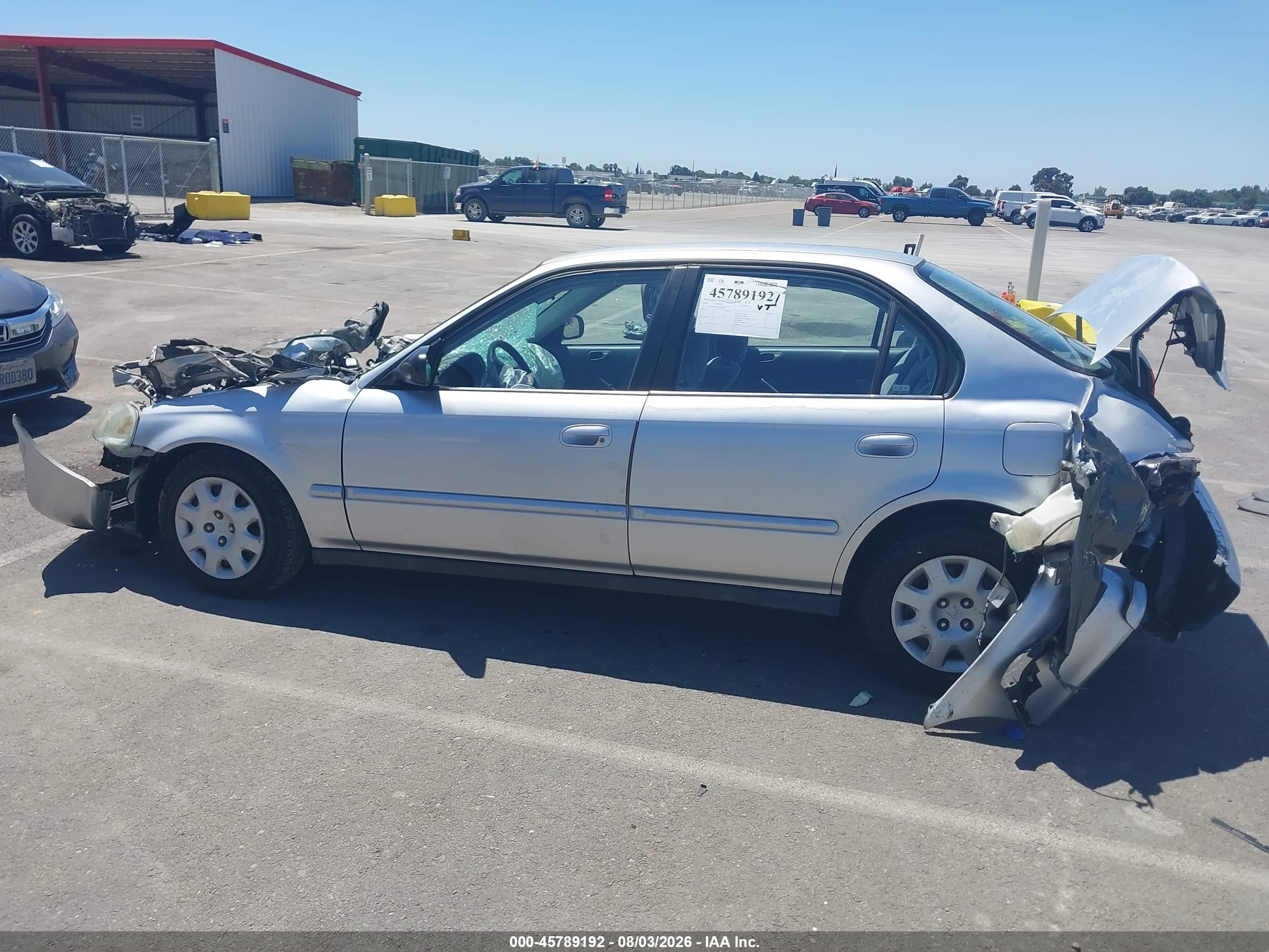 2000 Honda Civic Value Package Серебряный vin: 2HGEJ6618YH565689
