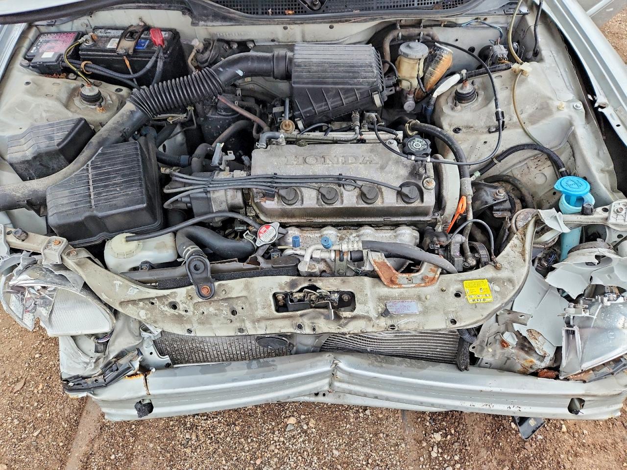 2000 Honda Civic Base Silver vin: 2HGEJ6619YH517733