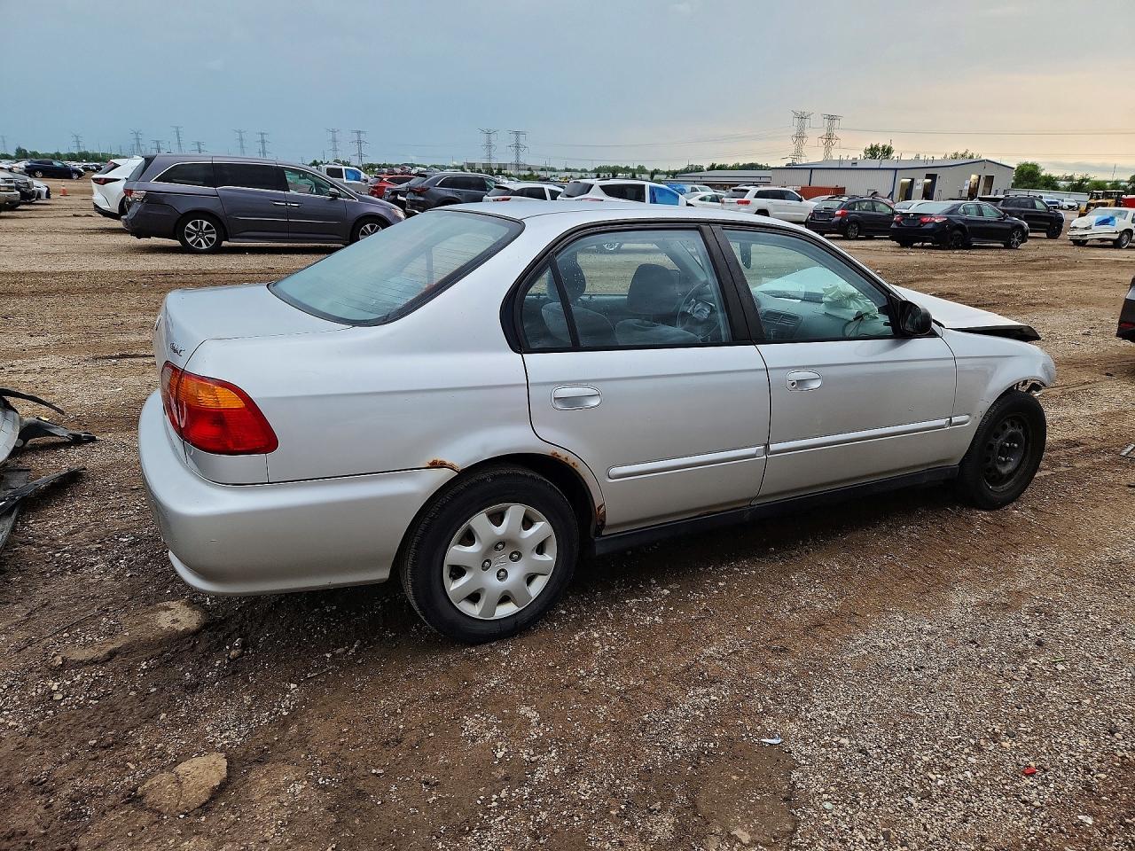 2000 Honda Civic Base Silver vin: 2HGEJ6619YH517733