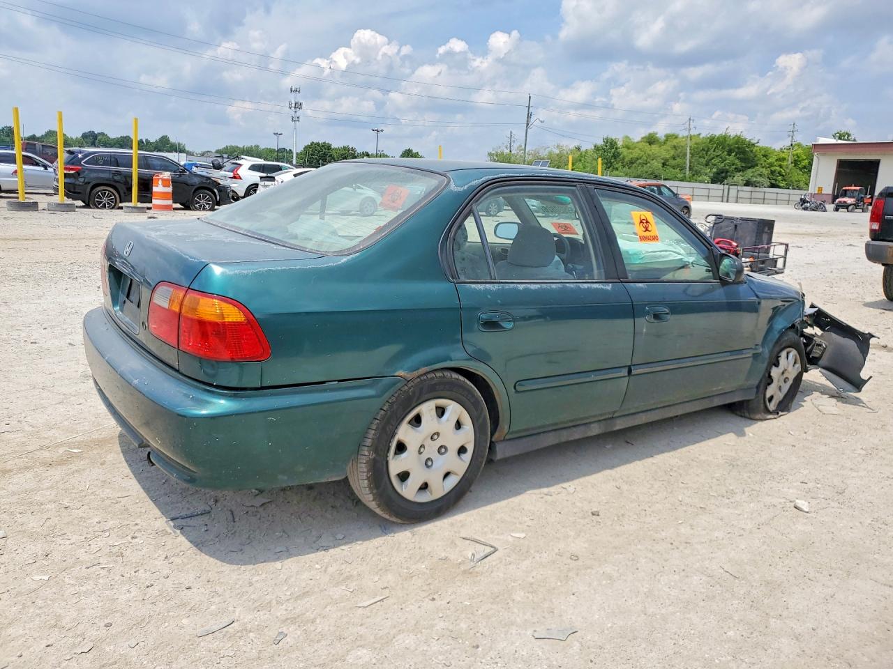2000 Honda Civic Base Green vin: 2HGEJ6619YH538386