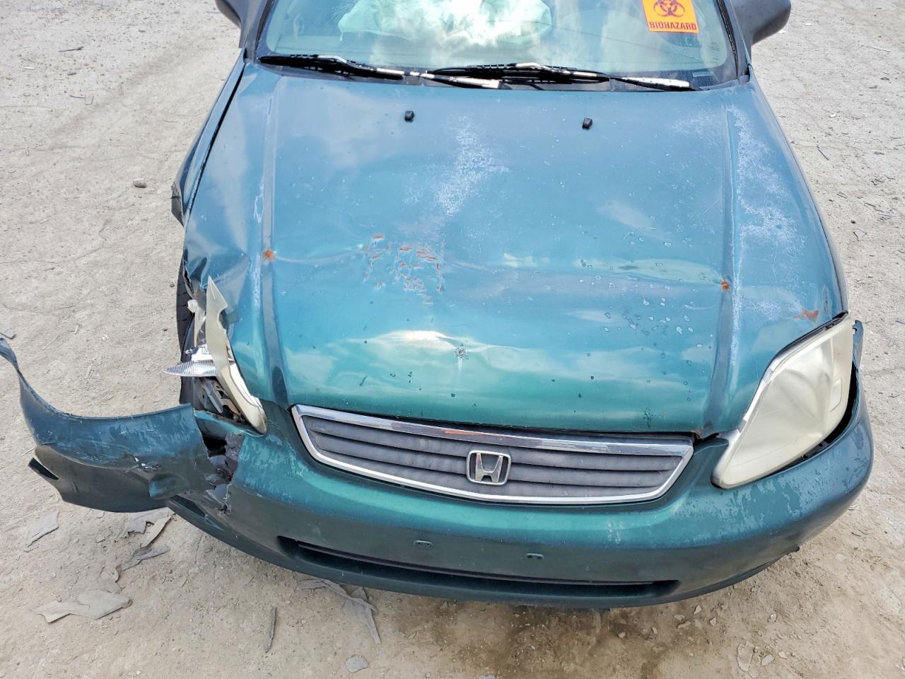 2000 Honda Civic Base Green vin: 2HGEJ6619YH538386