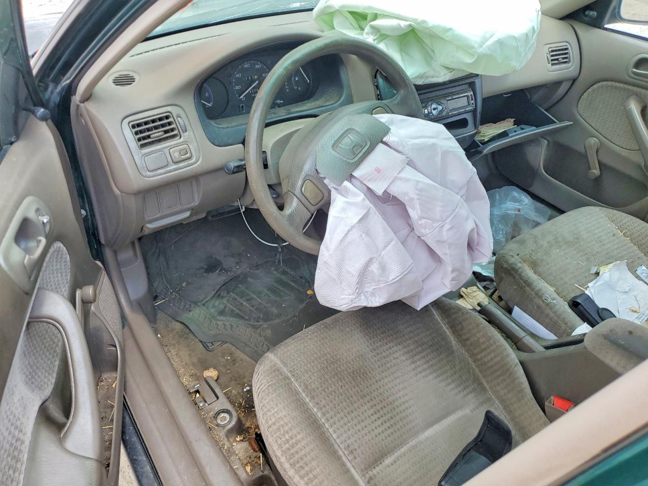2000 Honda Civic Base Green vin: 2HGEJ6619YH538386