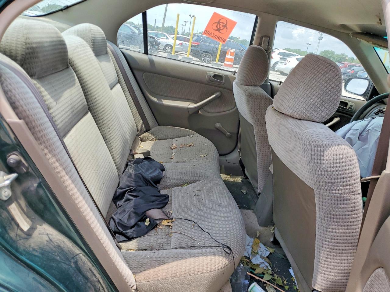 2000 Honda Civic Base Green vin: 2HGEJ6619YH538386