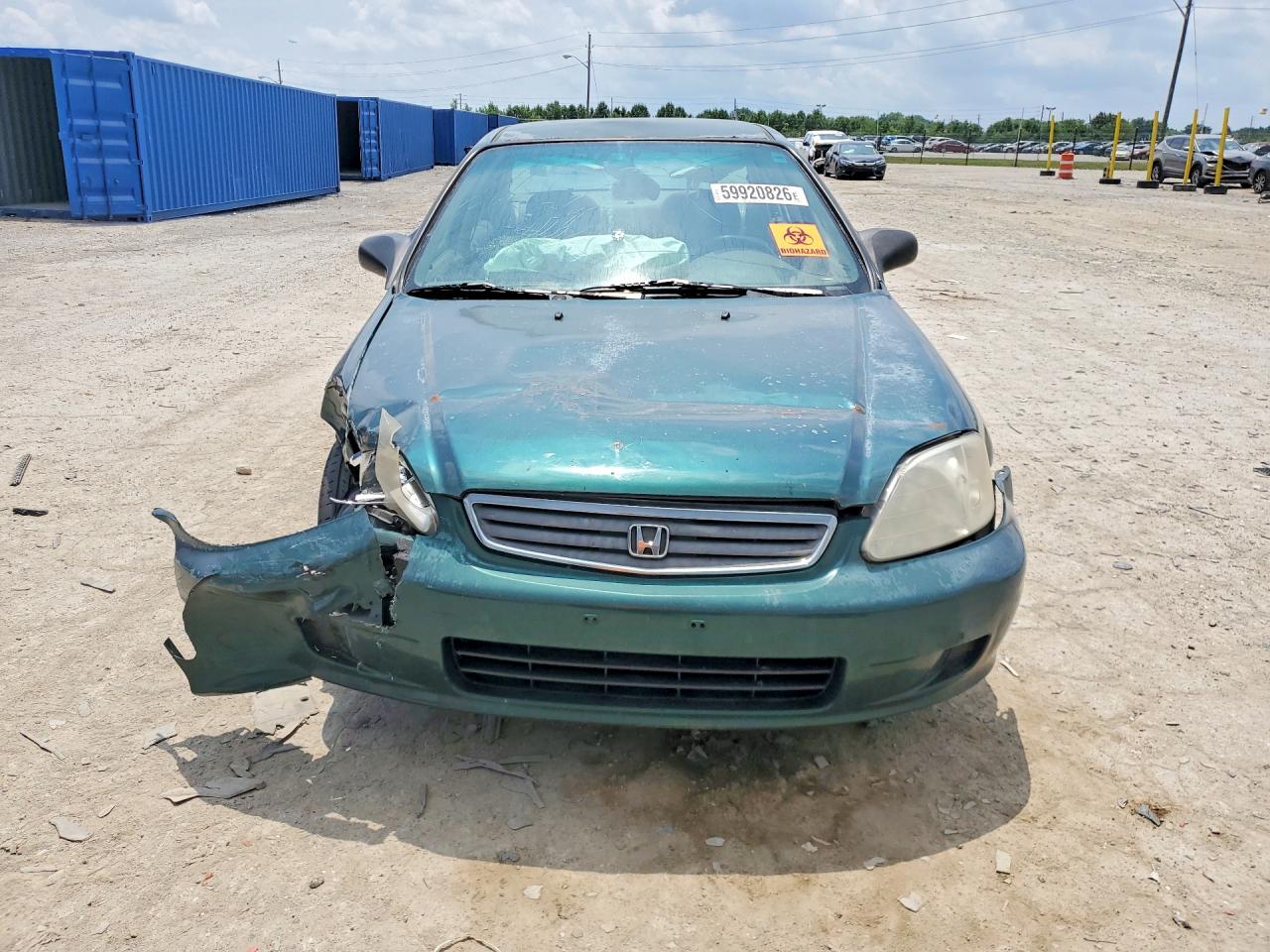 2000 Honda Civic Base Green vin: 2HGEJ6619YH538386