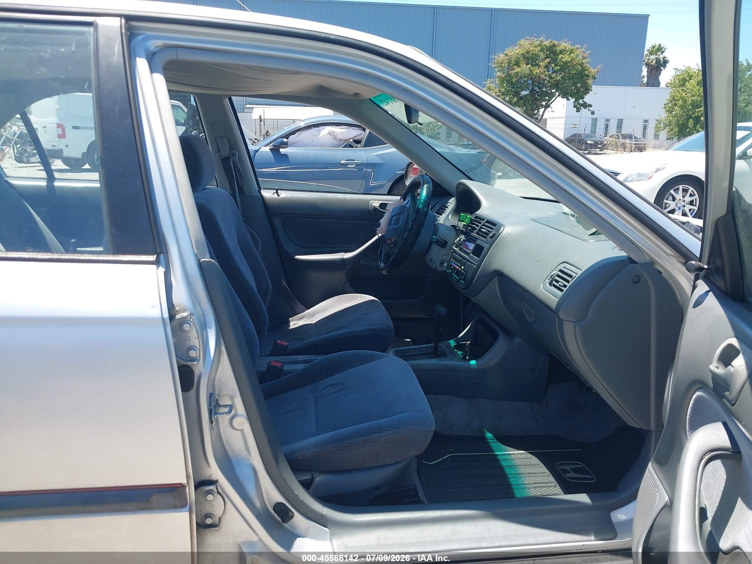 1997 Honda Civic Dx Silver vin: 2HGEJ6622VH555597