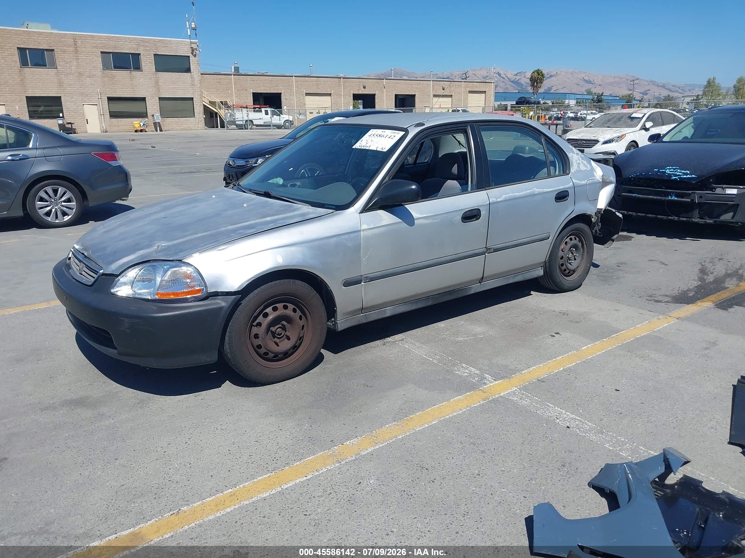 1997 Honda Civic Dx Silver vin: 2HGEJ6622VH555597