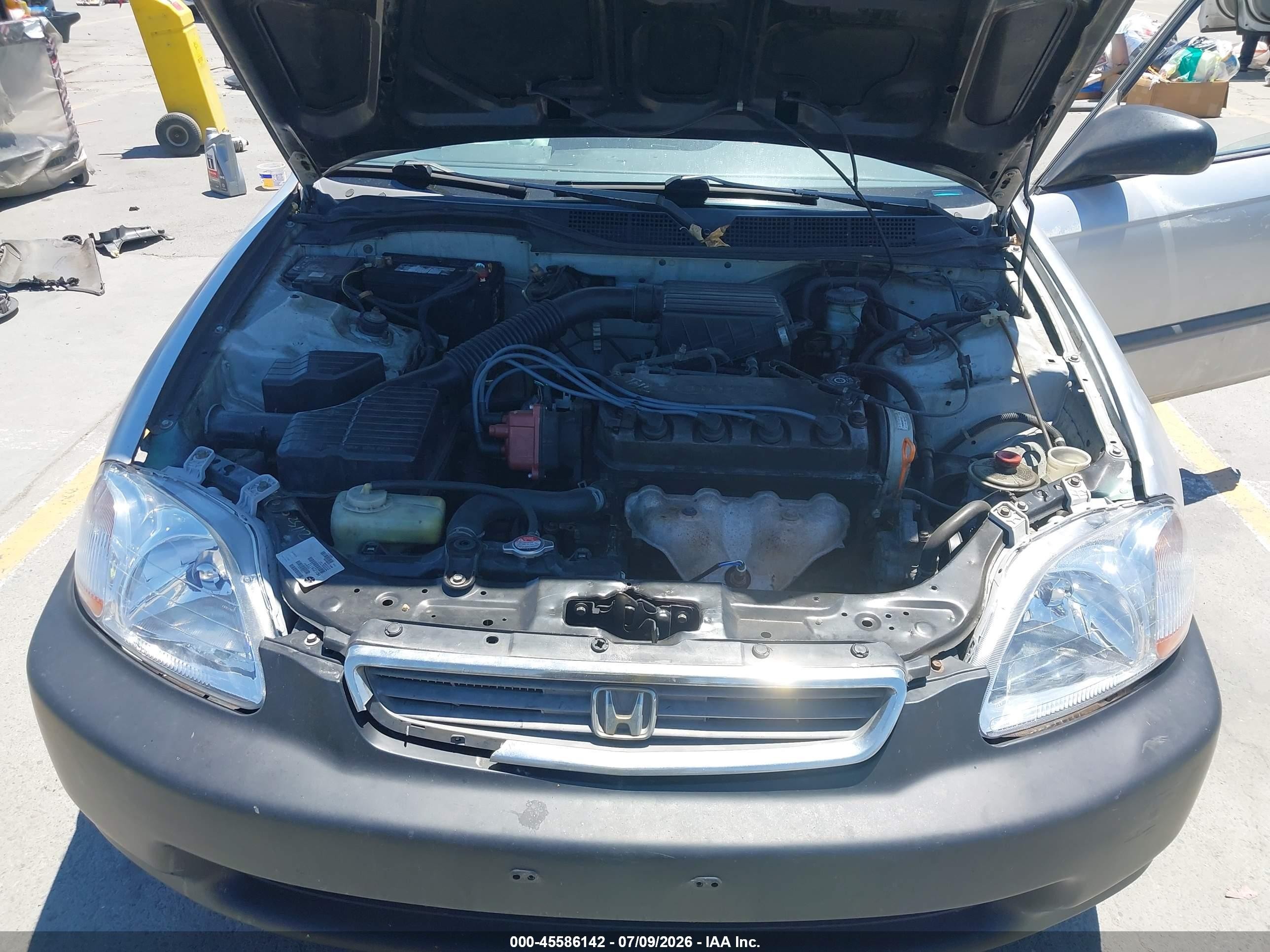 1997 Honda Civic Dx Silver vin: 2HGEJ6622VH555597