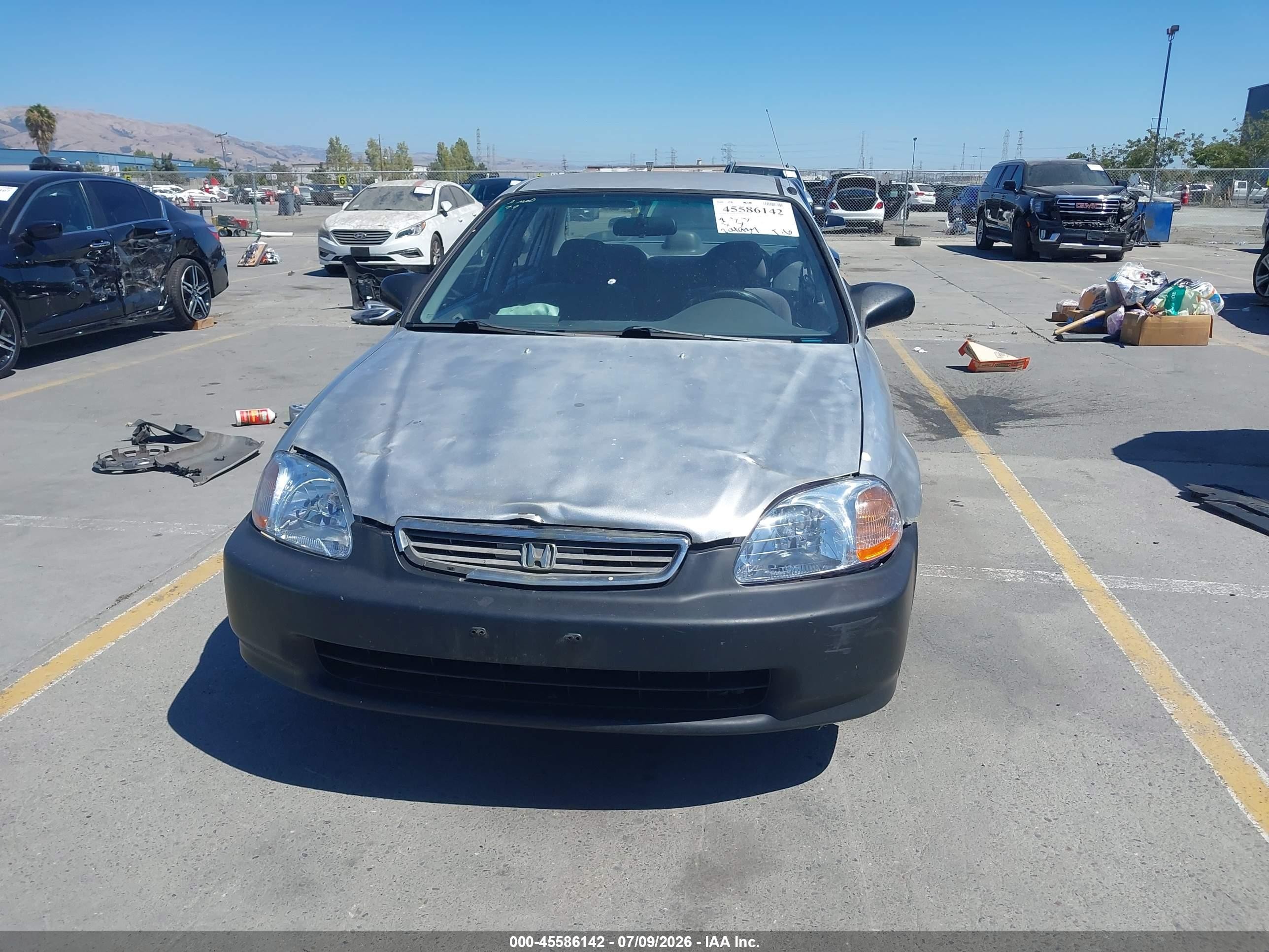 1997 Honda Civic Dx Silver vin: 2HGEJ6622VH555597