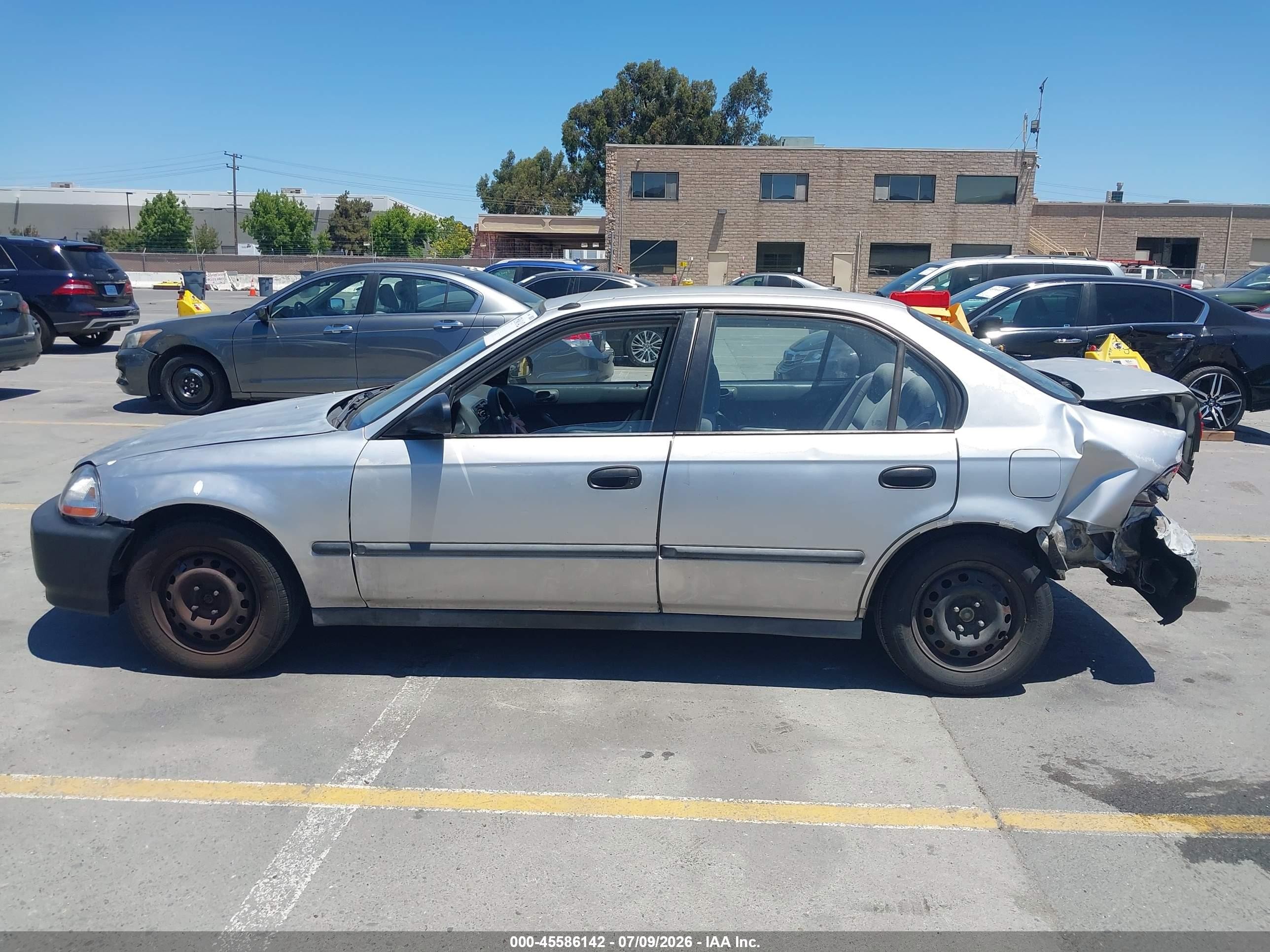 1997 Honda Civic Dx Silver vin: 2HGEJ6622VH555597