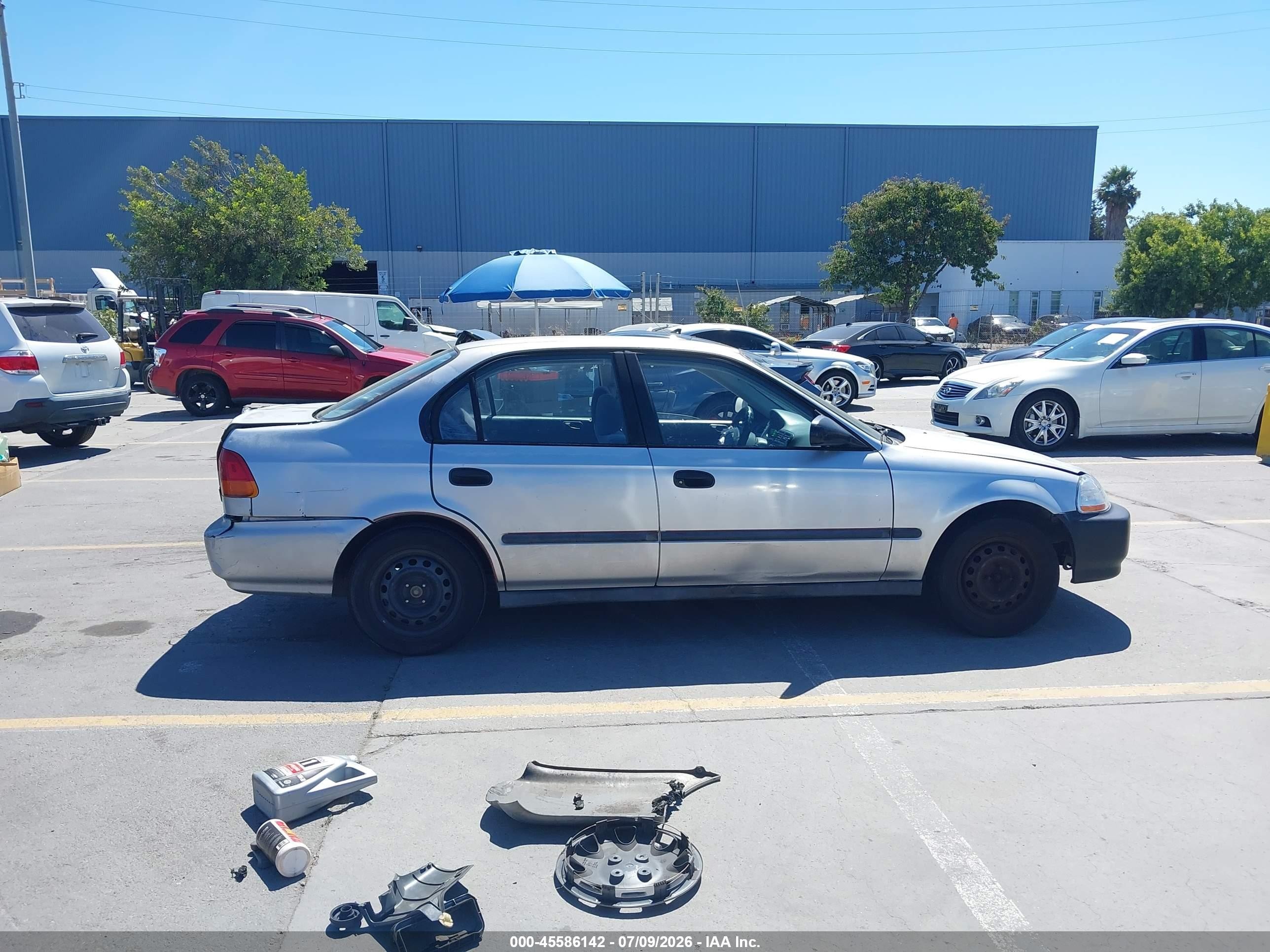 1997 Honda Civic Dx Silver vin: 2HGEJ6622VH555597