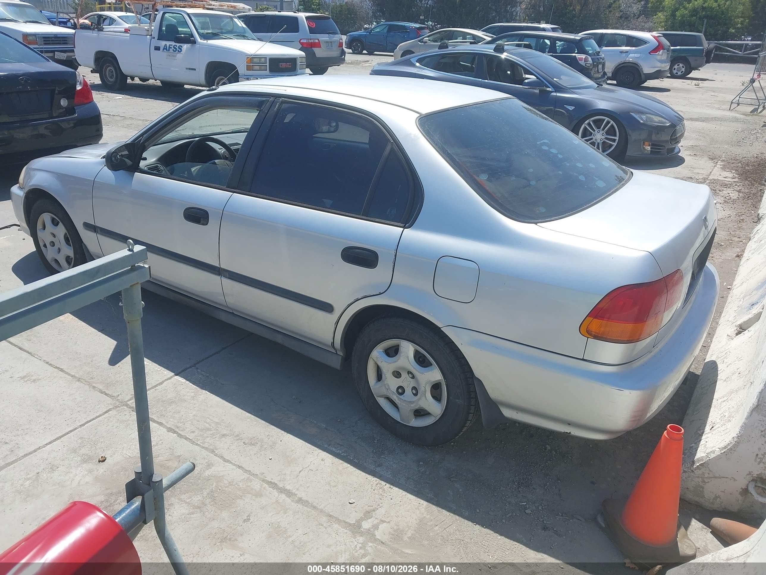 1997 Honda Civic Dx Silver vin: 2HGEJ6624VH546240