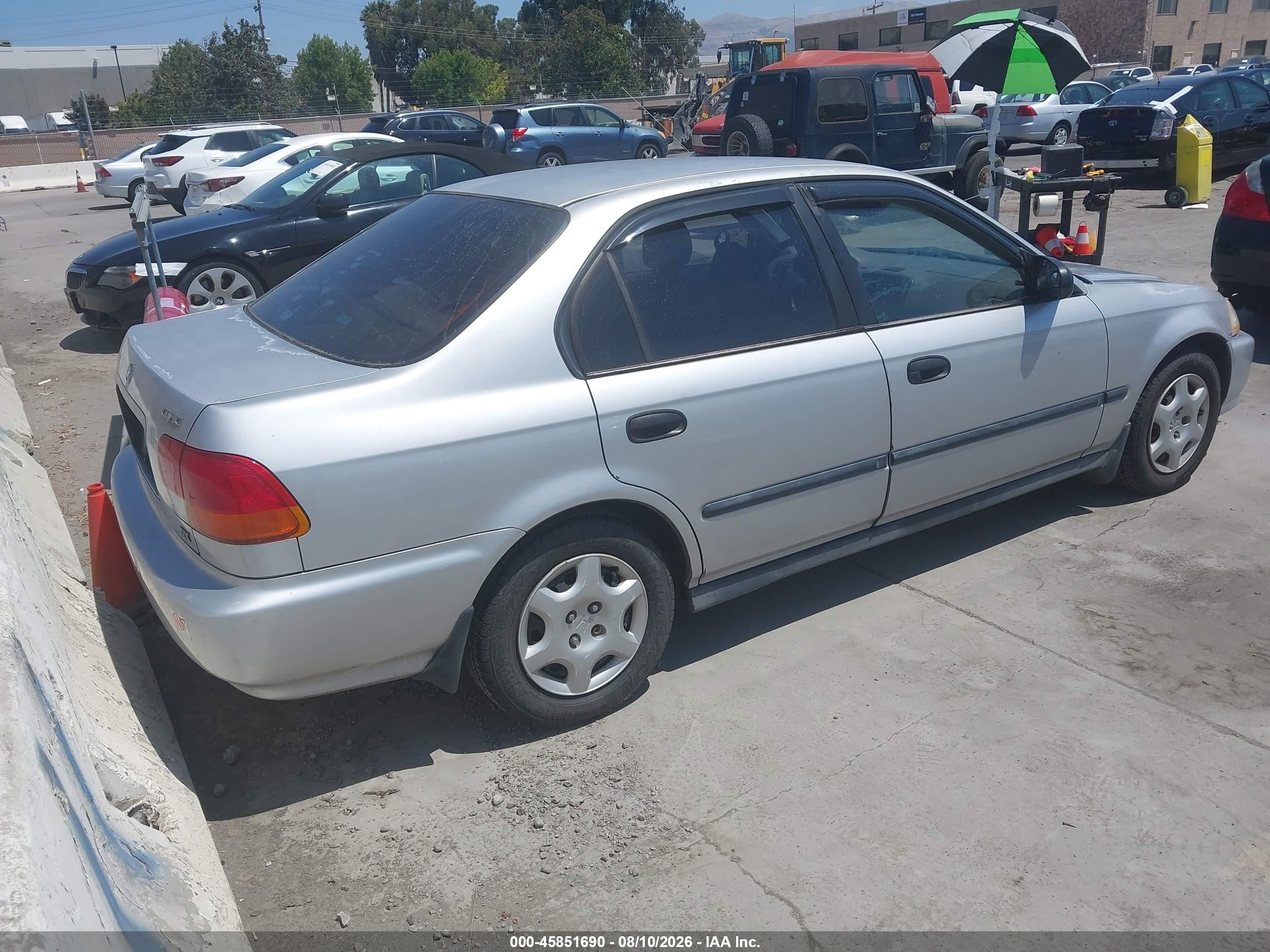 1997 Honda Civic Dx Silver vin: 2HGEJ6624VH546240