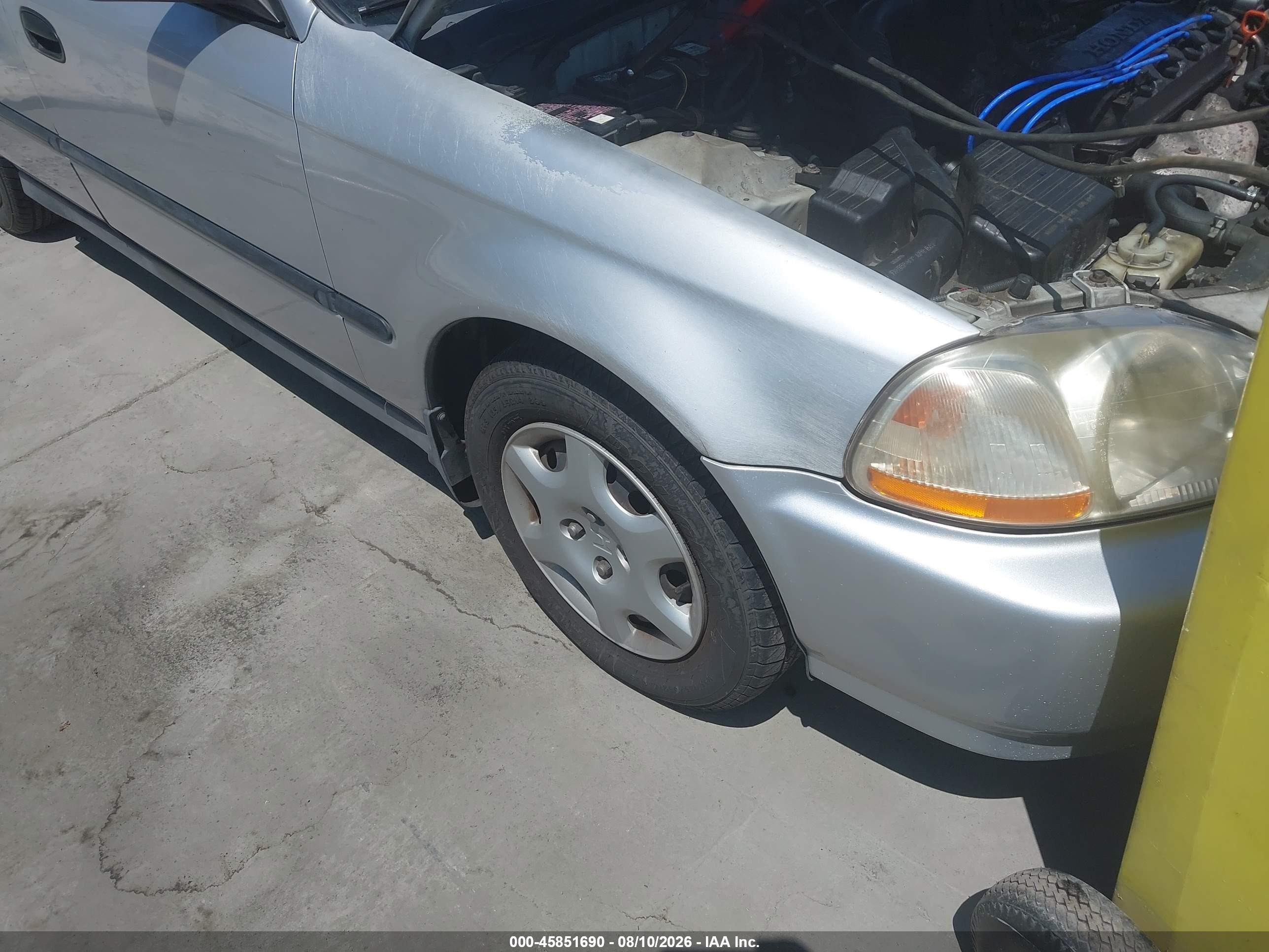 1997 Honda Civic Dx Silver vin: 2HGEJ6624VH546240