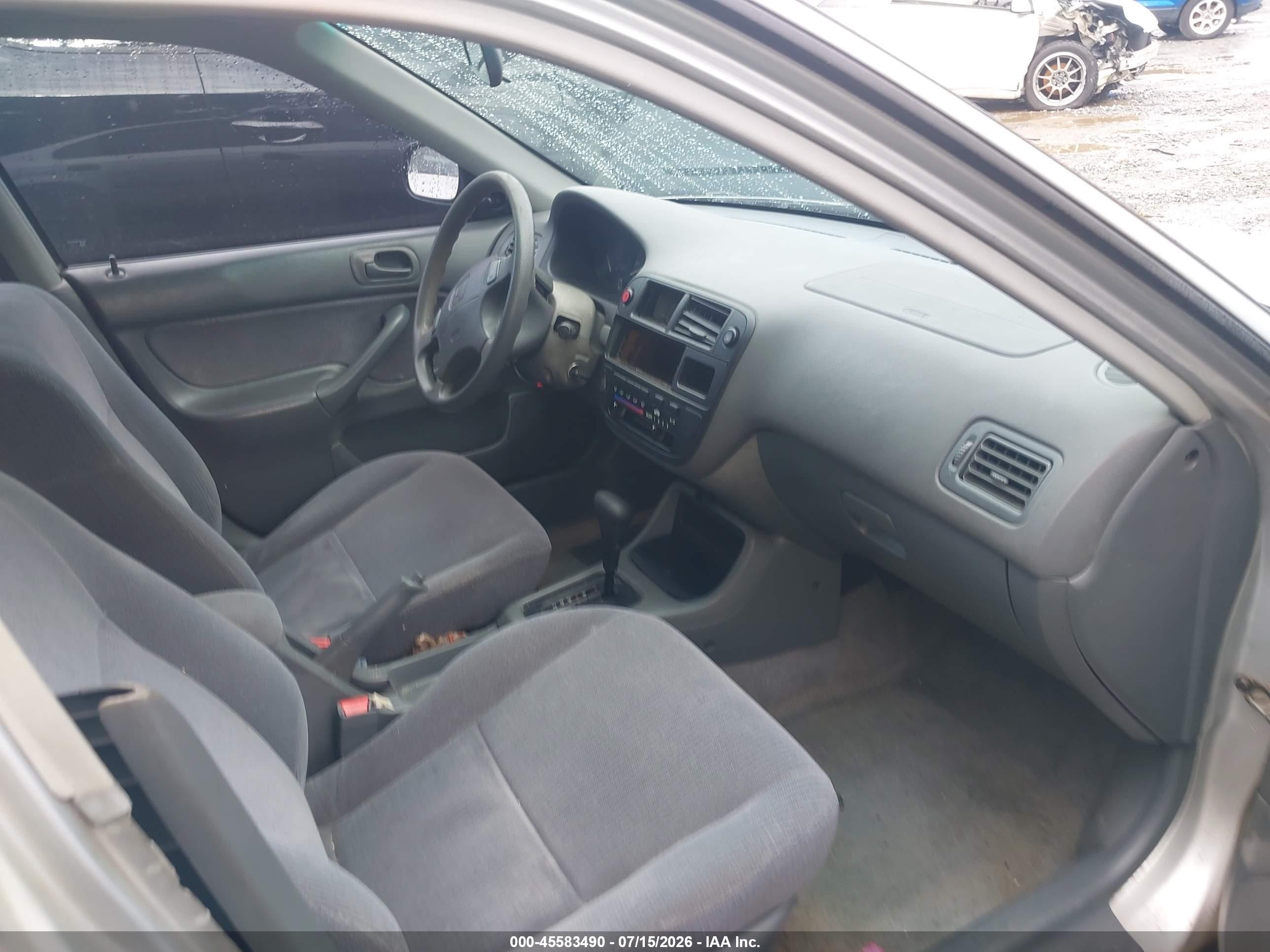 1997 Honda Civic Dx Silver vin: 2HGEJ6629VH571487