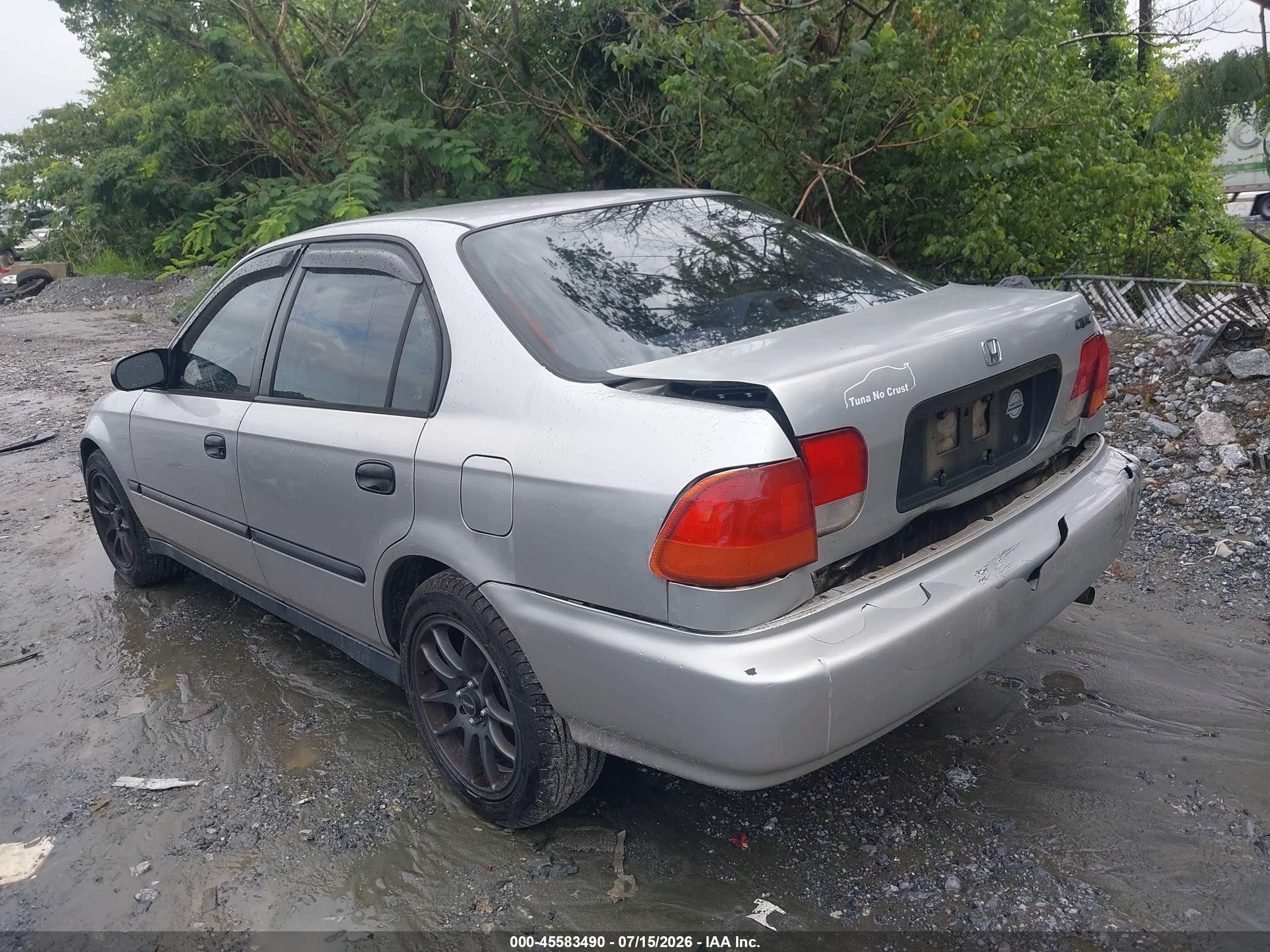 1997 Honda Civic Dx Silver vin: 2HGEJ6629VH571487