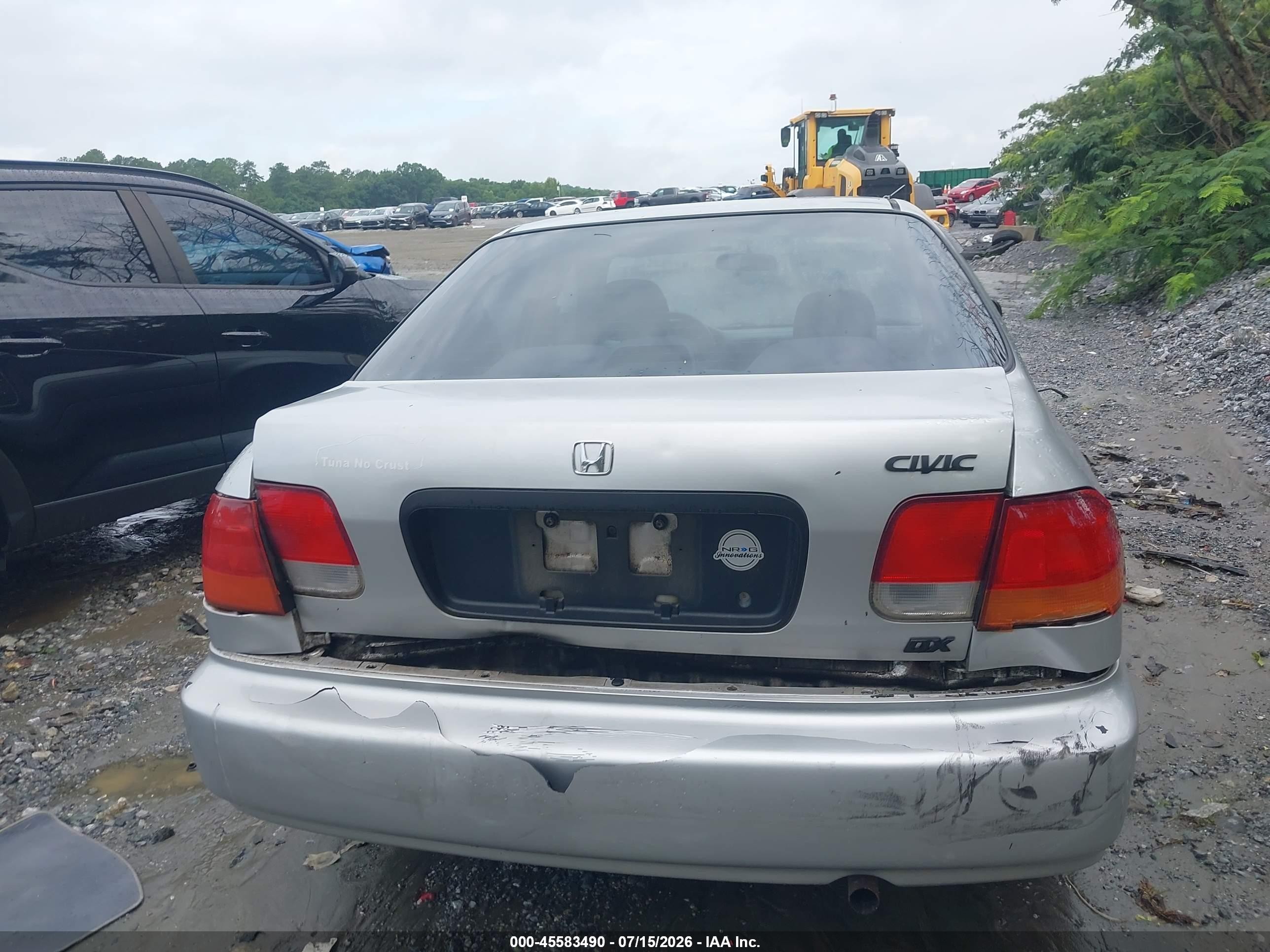 1997 Honda Civic Dx Silver vin: 2HGEJ6629VH571487
