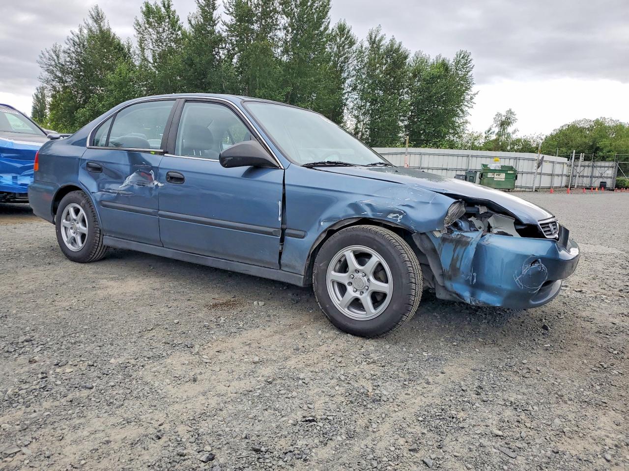 1997 Honda Civic Lx Синий vin: 2HGEJ6670VH508242