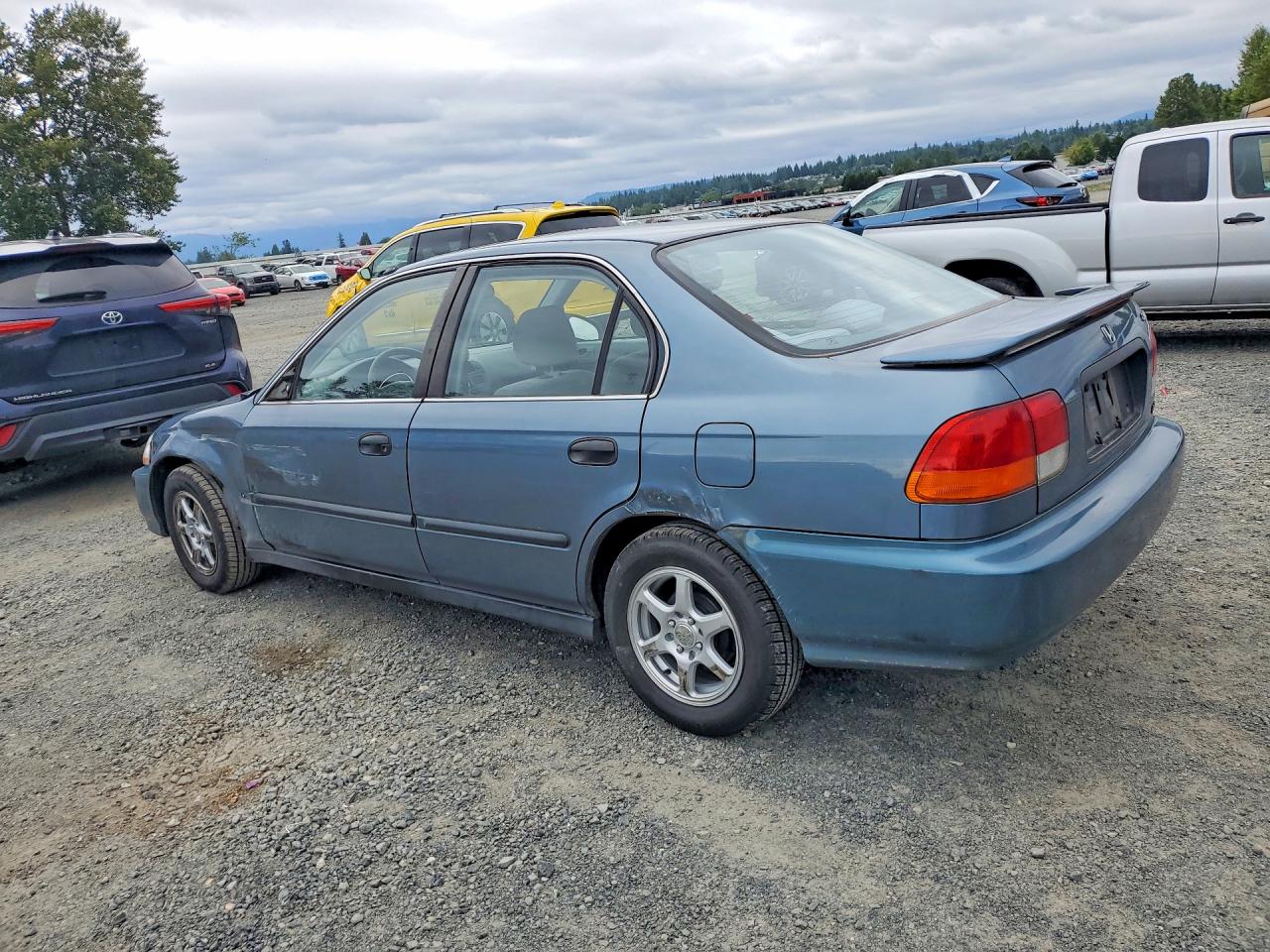 1997 Honda Civic Lx Синий vin: 2HGEJ6670VH508242