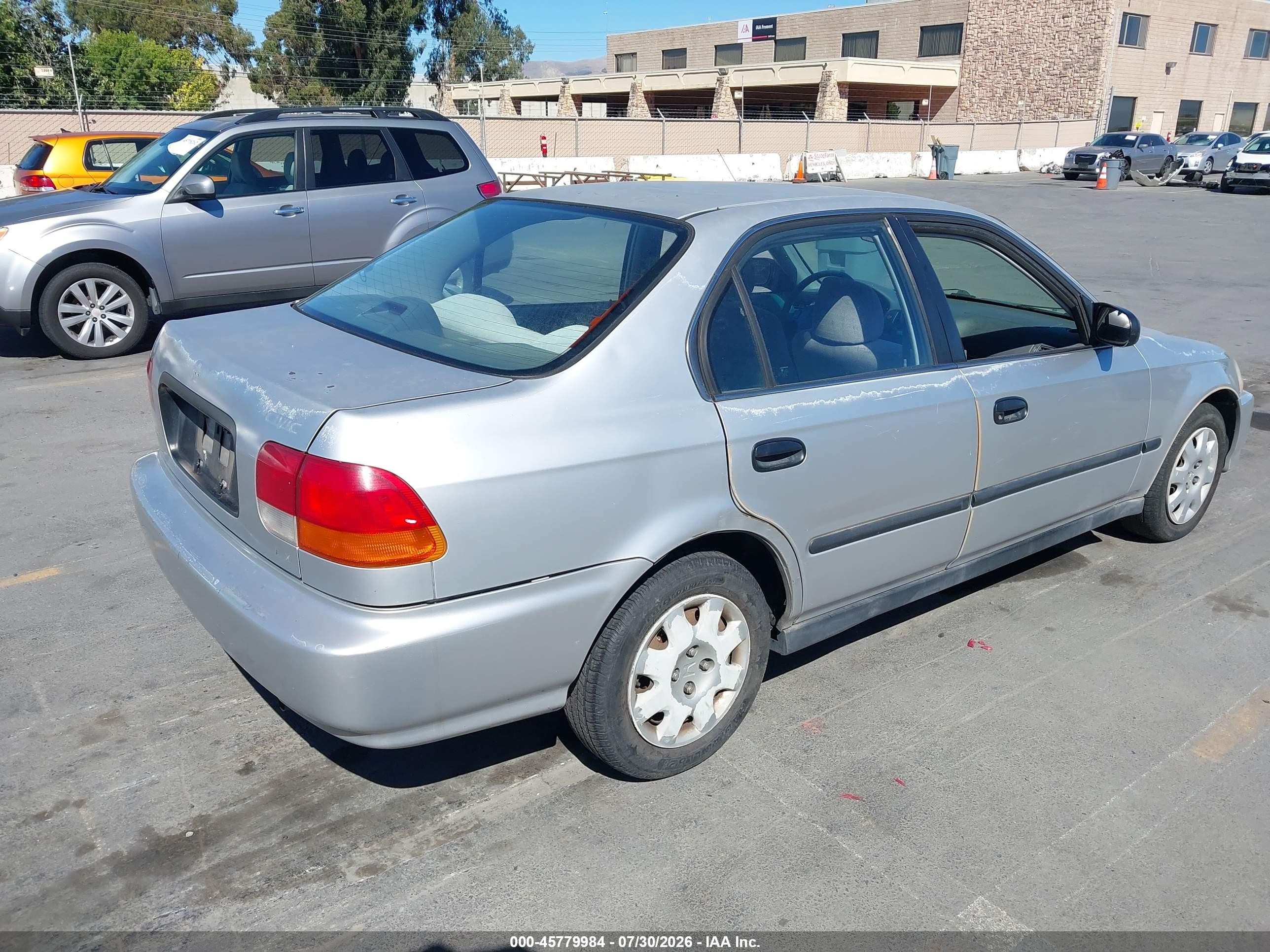 1998 Honda Civic Lx Silver vin: 2HGEJ6670WH569981
