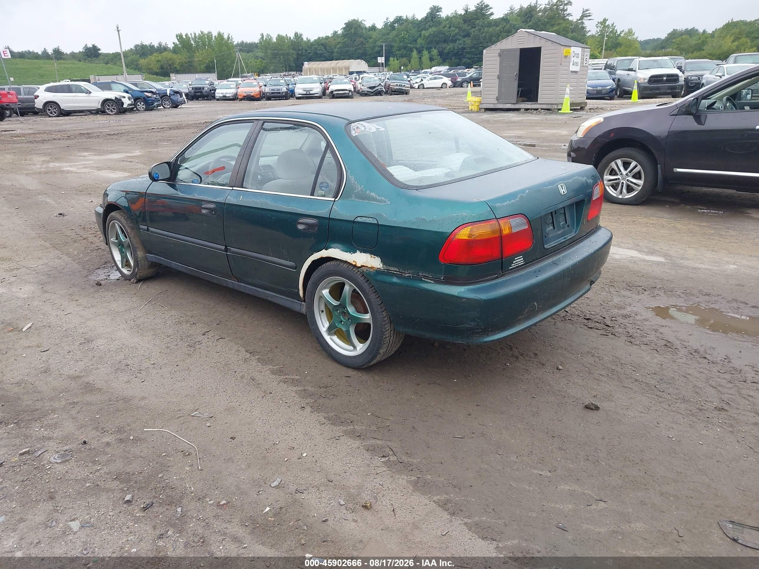 2000 Honda Civic Lx Green vin: 2HGEJ6670YH504972