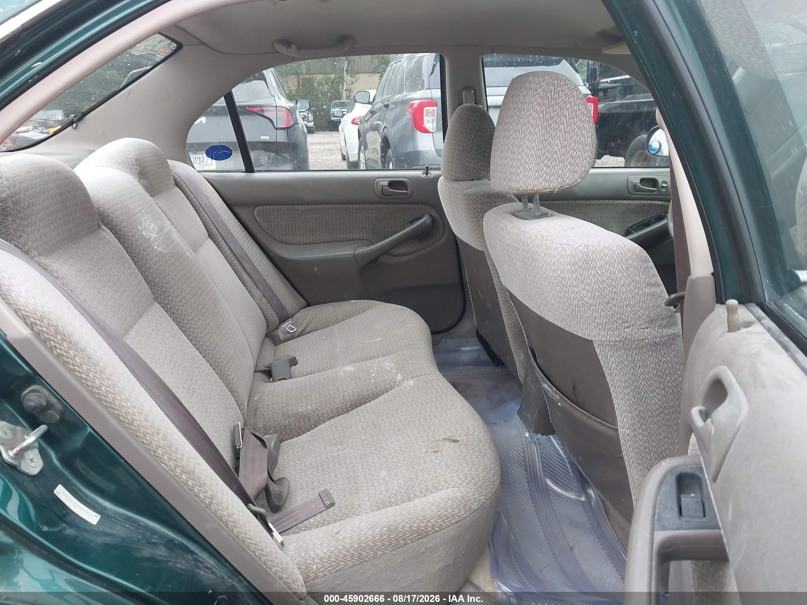 2000 Honda Civic Lx Green vin: 2HGEJ6670YH504972