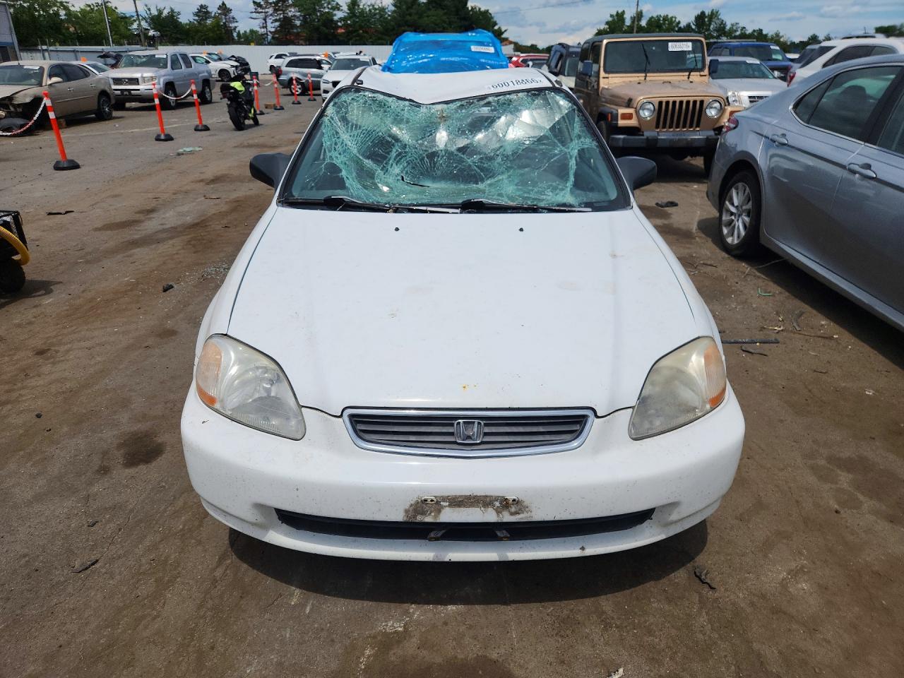 1997 Honda Civic Lx White vin: 2HGEJ6671VH552802