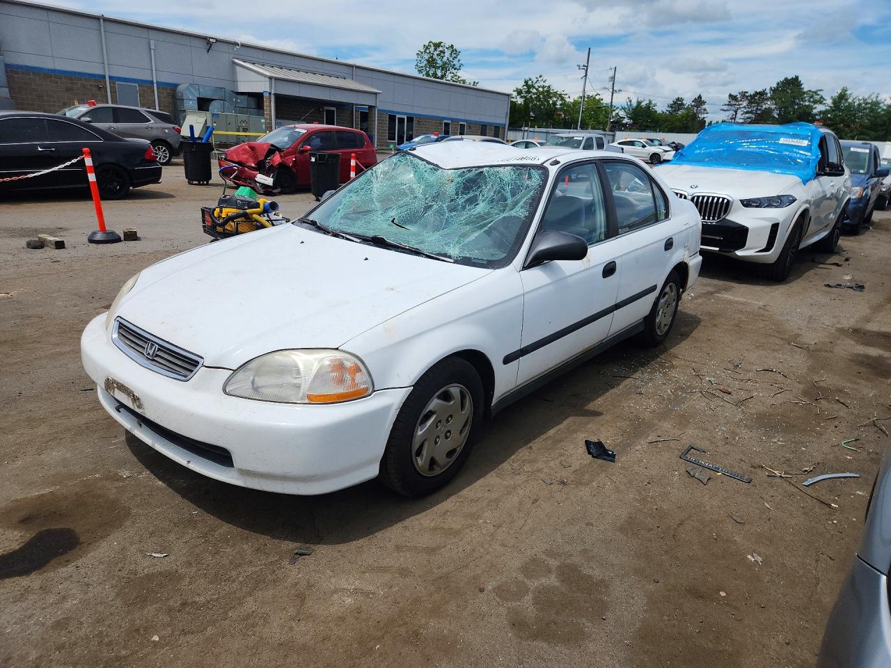 1997 Honda Civic Lx White vin: 2HGEJ6671VH552802
