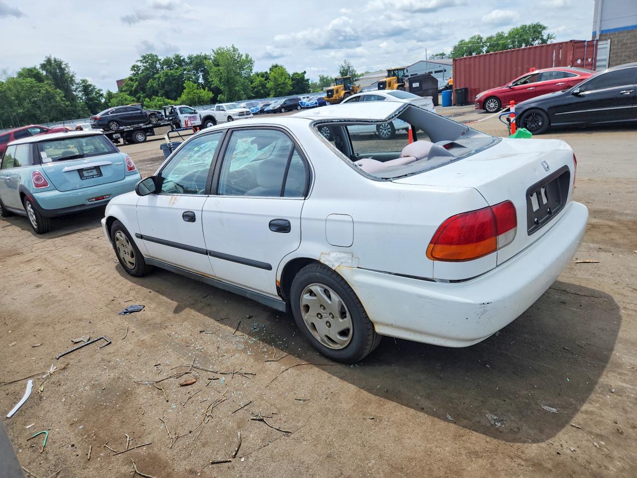1997 Honda Civic Lx White vin: 2HGEJ6671VH552802