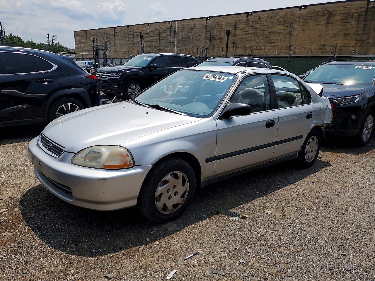 1997 Honda Civic Lx Серебряный vin: 2HGEJ6671VH569258